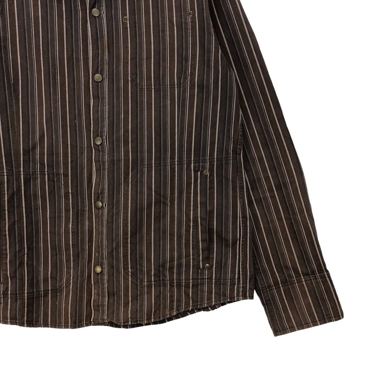 Japanese Brand 🔥Japanese Brand Nicole Club Stripes Western Snap Button Size US M / EU 48-50 / 2 - 5 Thumbnail