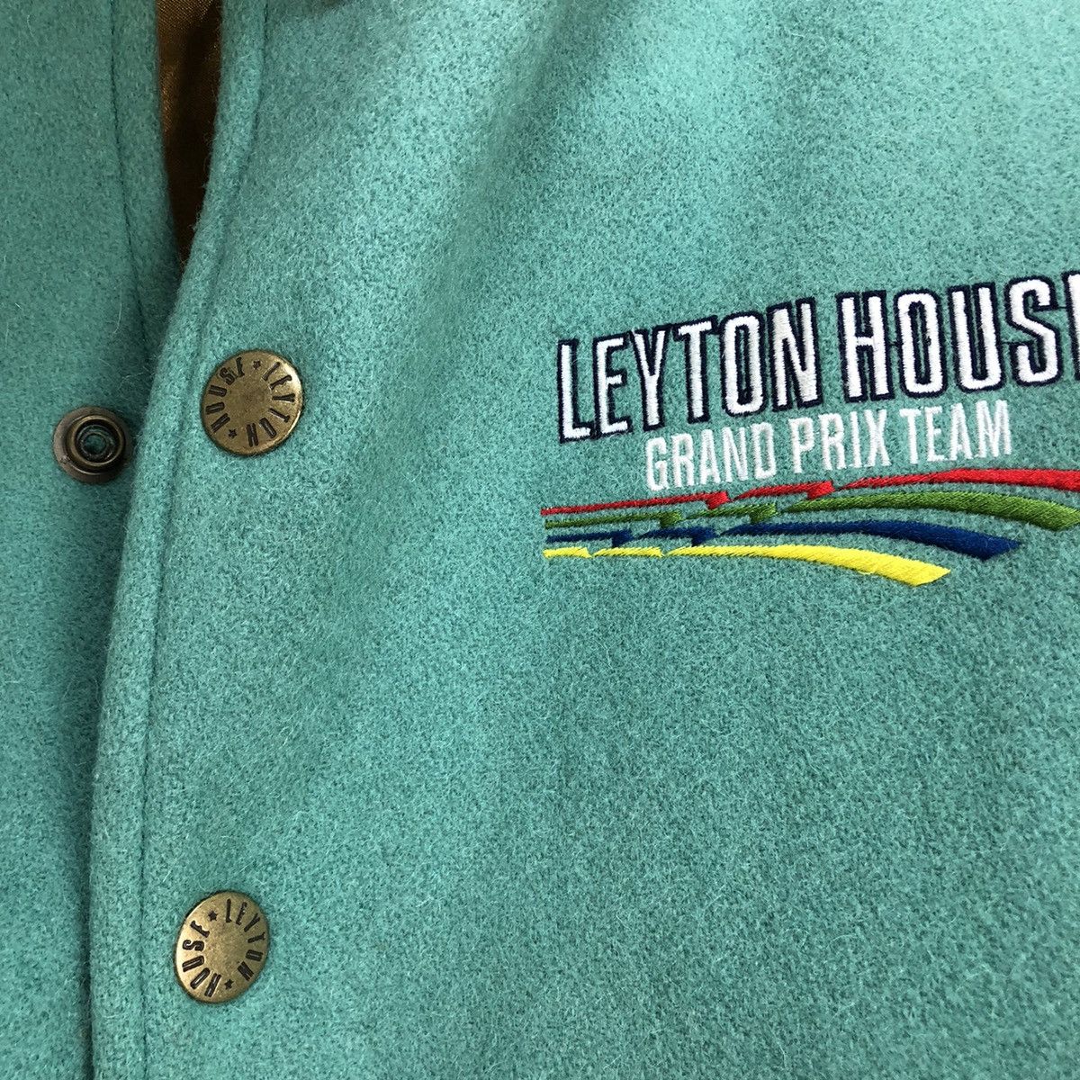 Formula 1 🔥Vtg Varsity Leyton House Granprix F1 Letterman Jacket Size US M / EU 48-50 / 2 - 8 Thumbnail