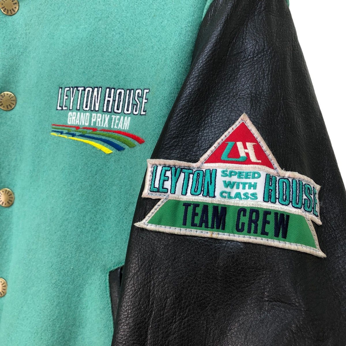 Formula 1 🔥Vtg Varsity Leyton House Granprix F1 Letterman Jacket Size US M / EU 48-50 / 2 - 5 Thumbnail