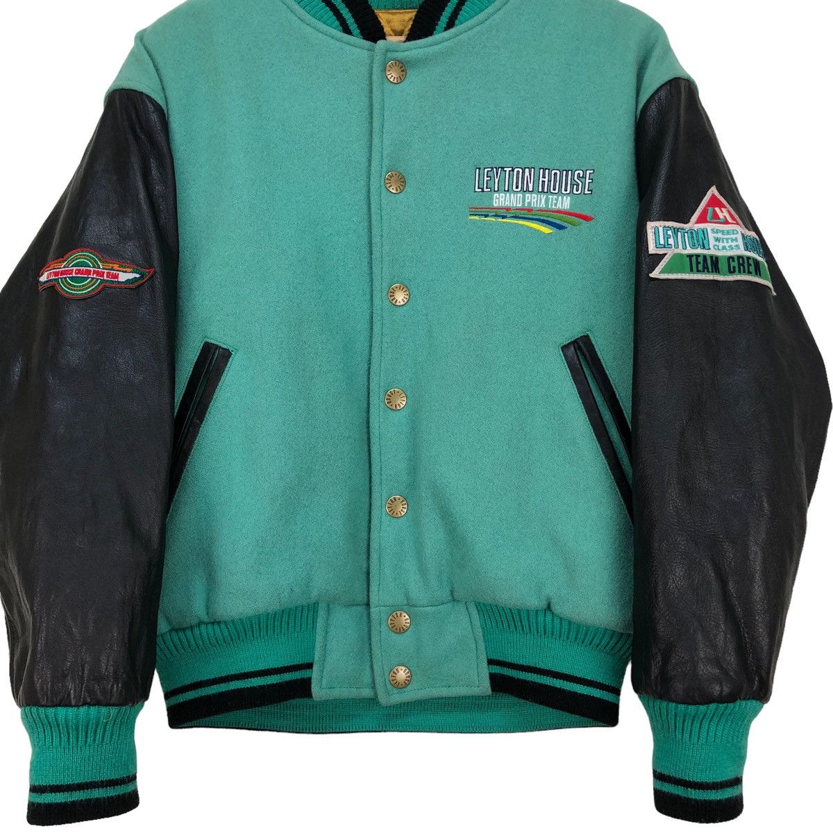 Formula 1 🔥Vtg Varsity Leyton House Granprix F1 Letterman Jacket Size US M / EU 48-50 / 2 - 3 Thumbnail