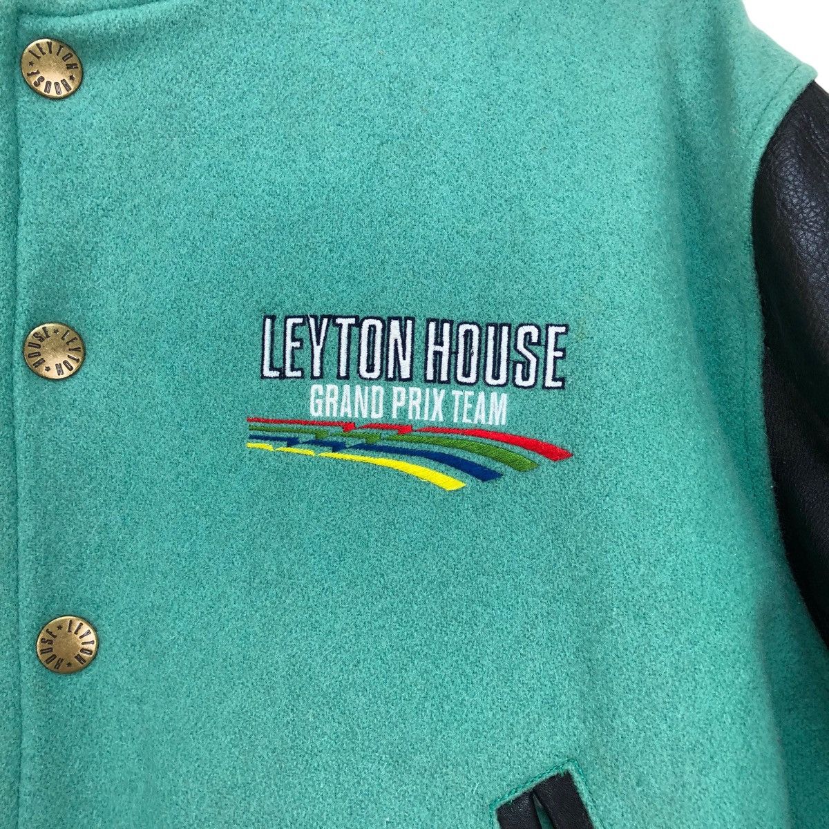 Formula 1 🔥Vtg Varsity Leyton House Granprix F1 Letterman Jacket Size US M / EU 48-50 / 2 - 4 Thumbnail