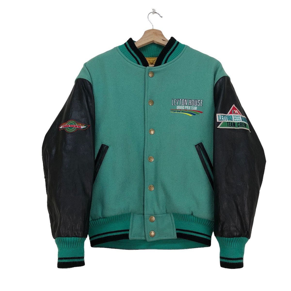 Formula 1 🔥Vtg Varsity Leyton House Granprix F1 Letterman Jacket Size US M / EU 48-50 / 2 - 1 Thumbnail