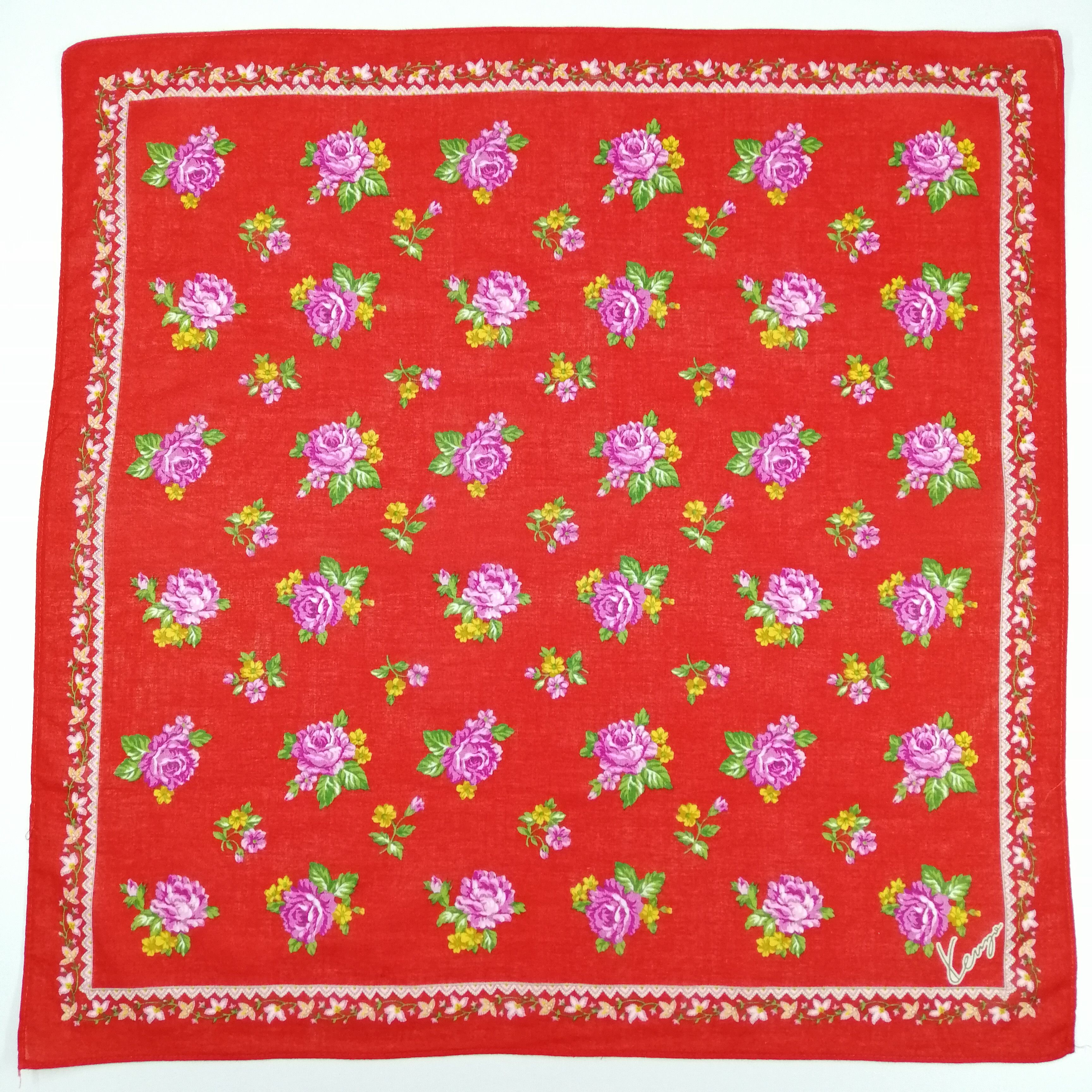 Kenzo × Vintage Kenzo Handkerchief/Neckerchief/Bandana-KD2020 Size ONE SIZE - 2 Thumbnail
