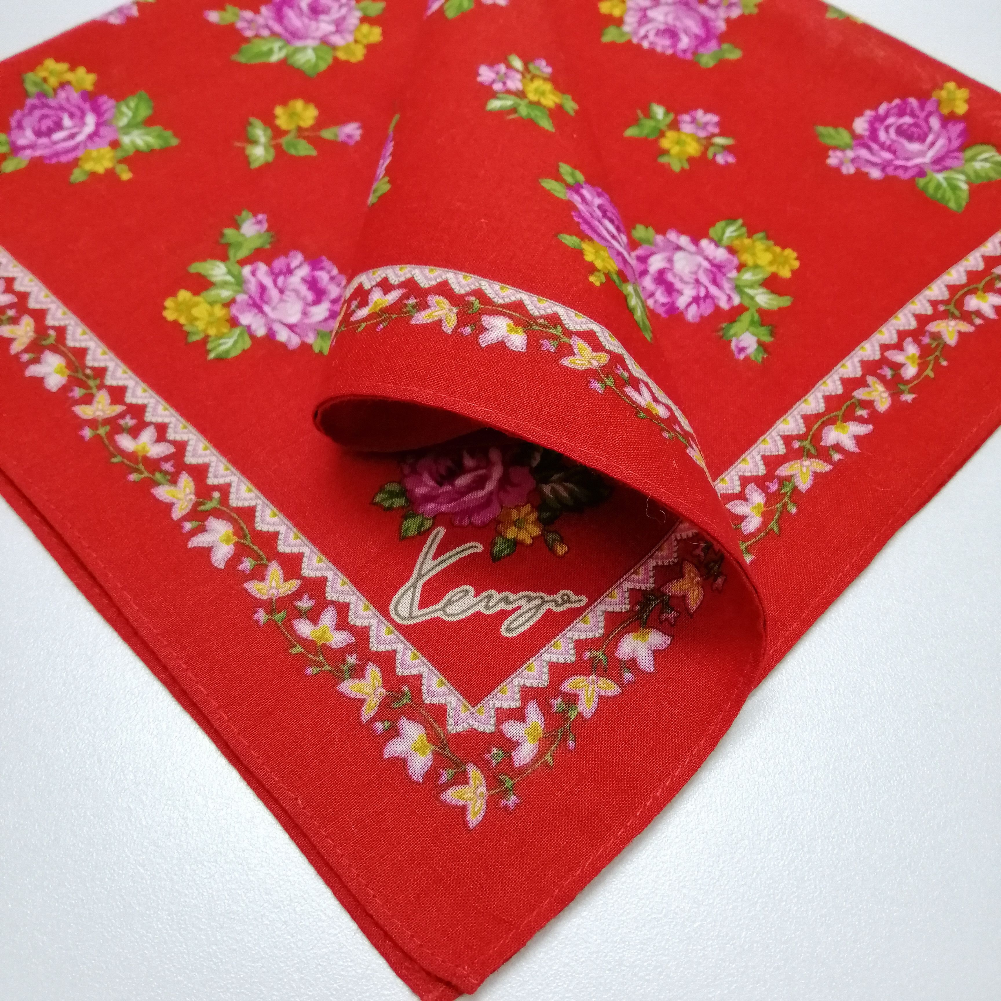 Kenzo × Vintage Kenzo Handkerchief/Neckerchief/Bandana-KD2020 Size ONE SIZE - 3 Thumbnail
