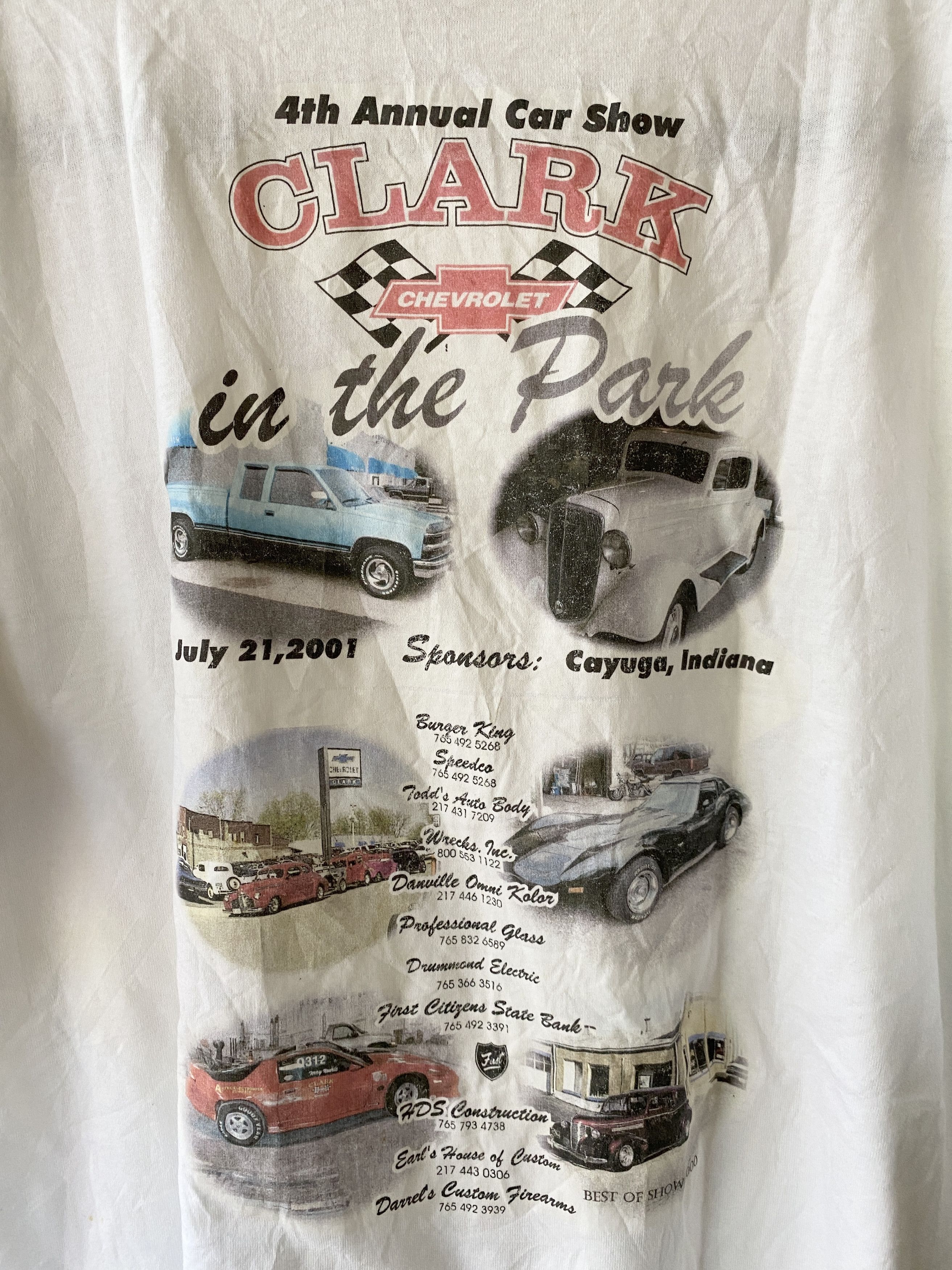 Chevrolet × Clarks VINTAGE Y2K CLARK CHEVROLET MOTOR SHOW T SHIRT Size US XL / EU 56 / 4 - 5 Thumbnail