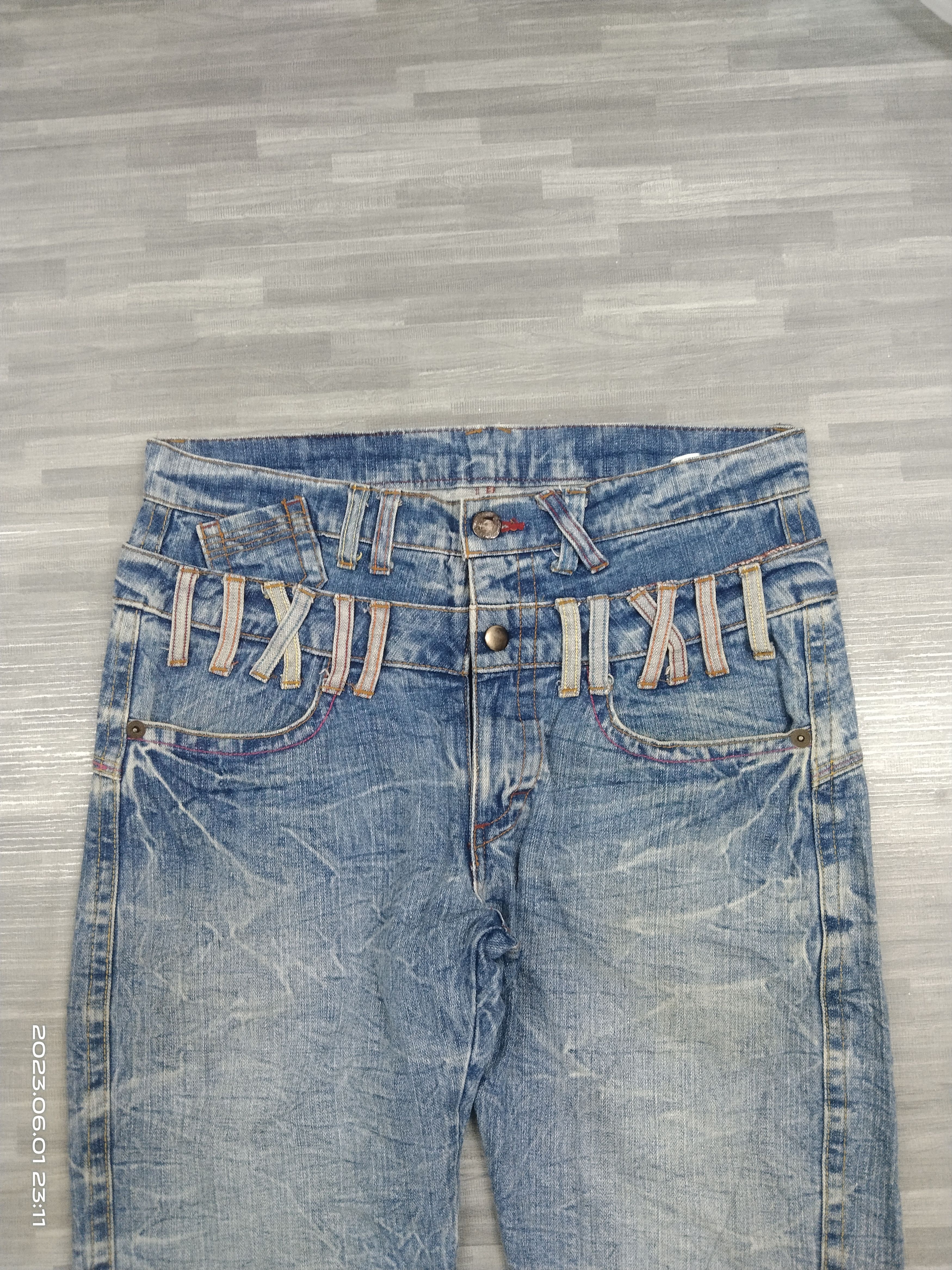 Vintage SiCK🔥REAL VINTAGE TWIST DENIM PANTS Size US 33 - 4 Thumbnail