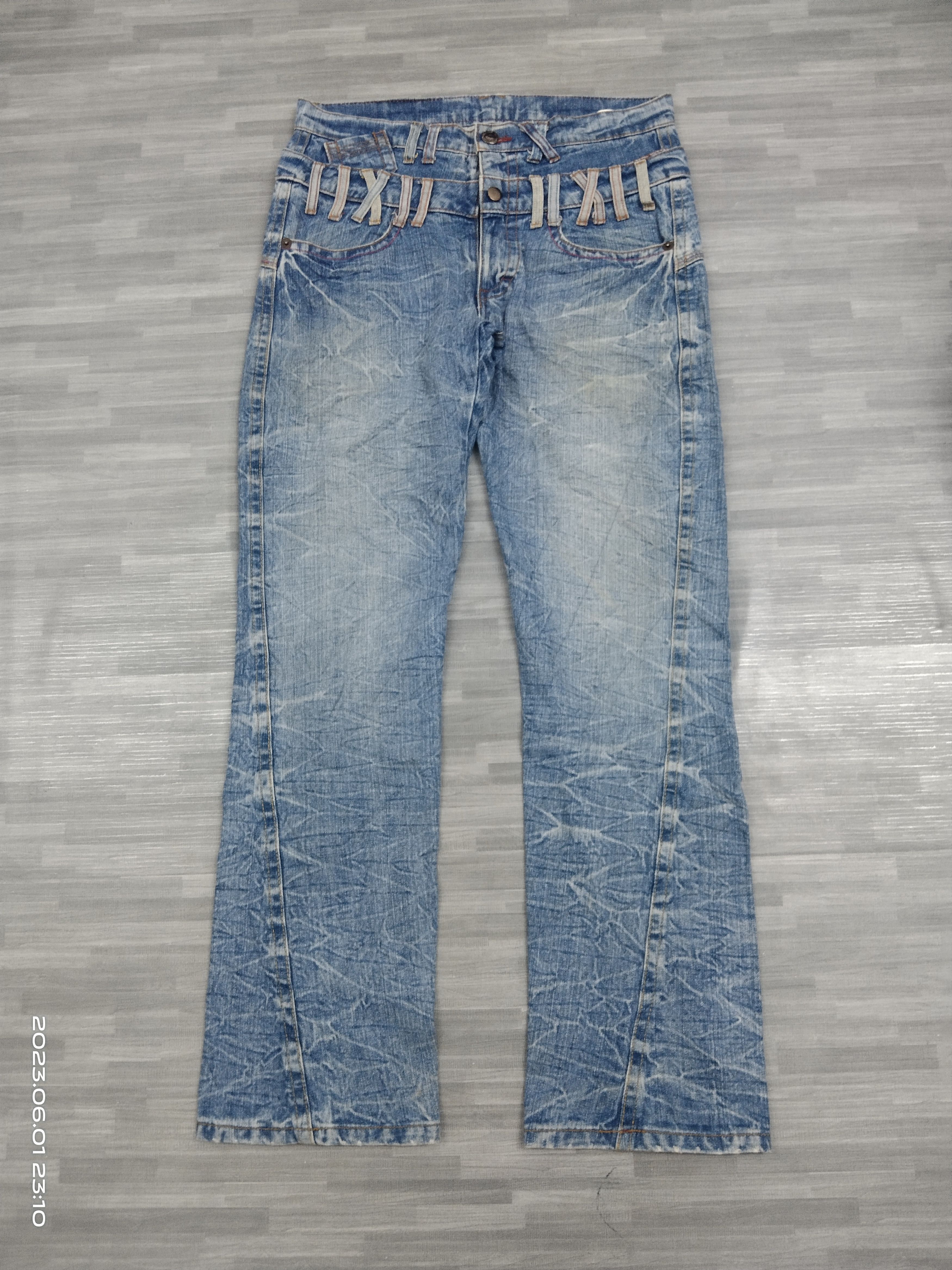 Vintage SiCK🔥REAL VINTAGE TWIST DENIM PANTS Size US 33 - 2 Thumbnail