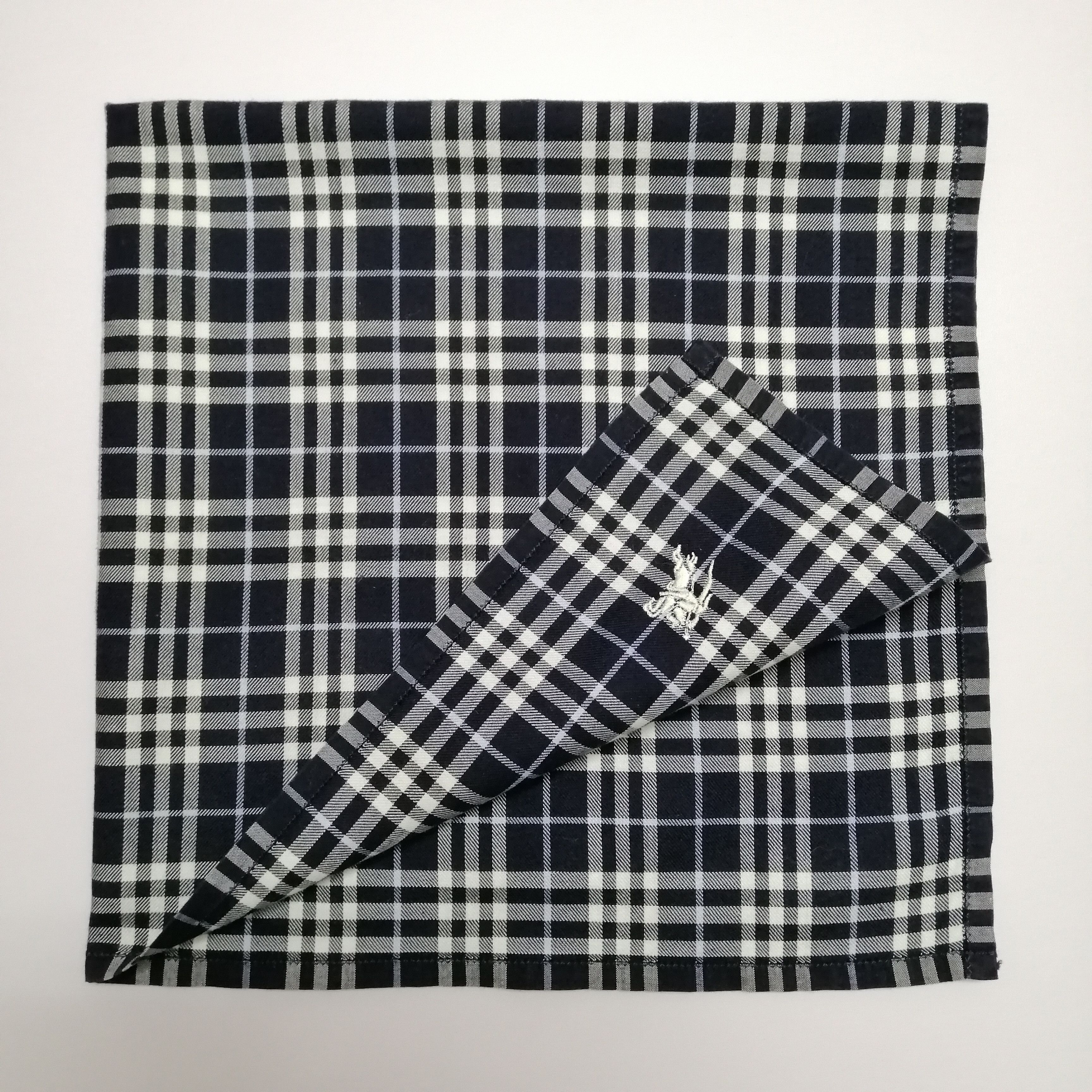 Burberry × Vintage Burberry Handkerchief/Neckerchief/Bandana-KD1132 Size ONE SIZE - 3 Thumbnail