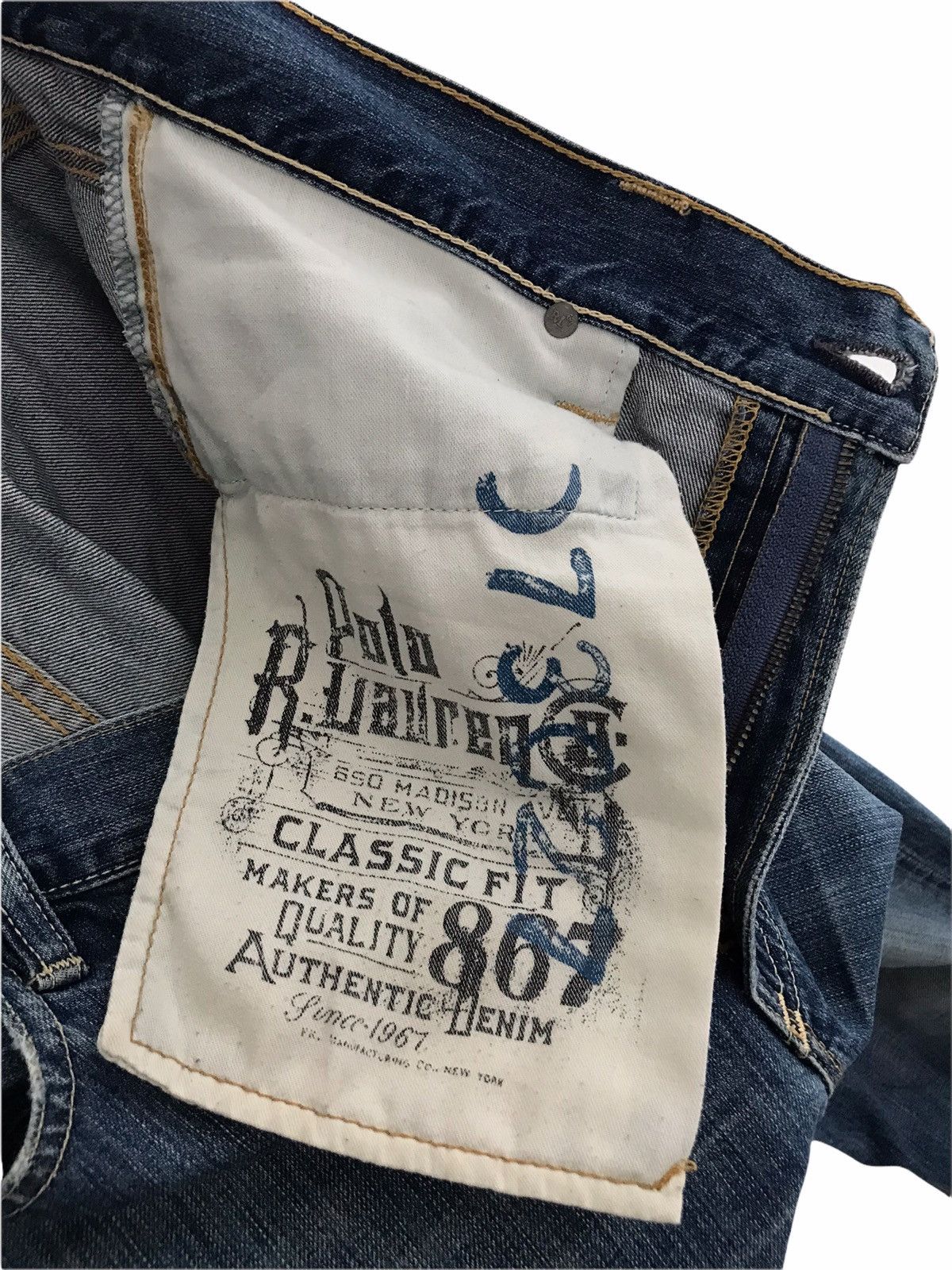Polo Ralph Lauren Polo Ralph Lauren PRL Distressed Denim Jeans Size US 34 / EU 50 - 8 Thumbnail