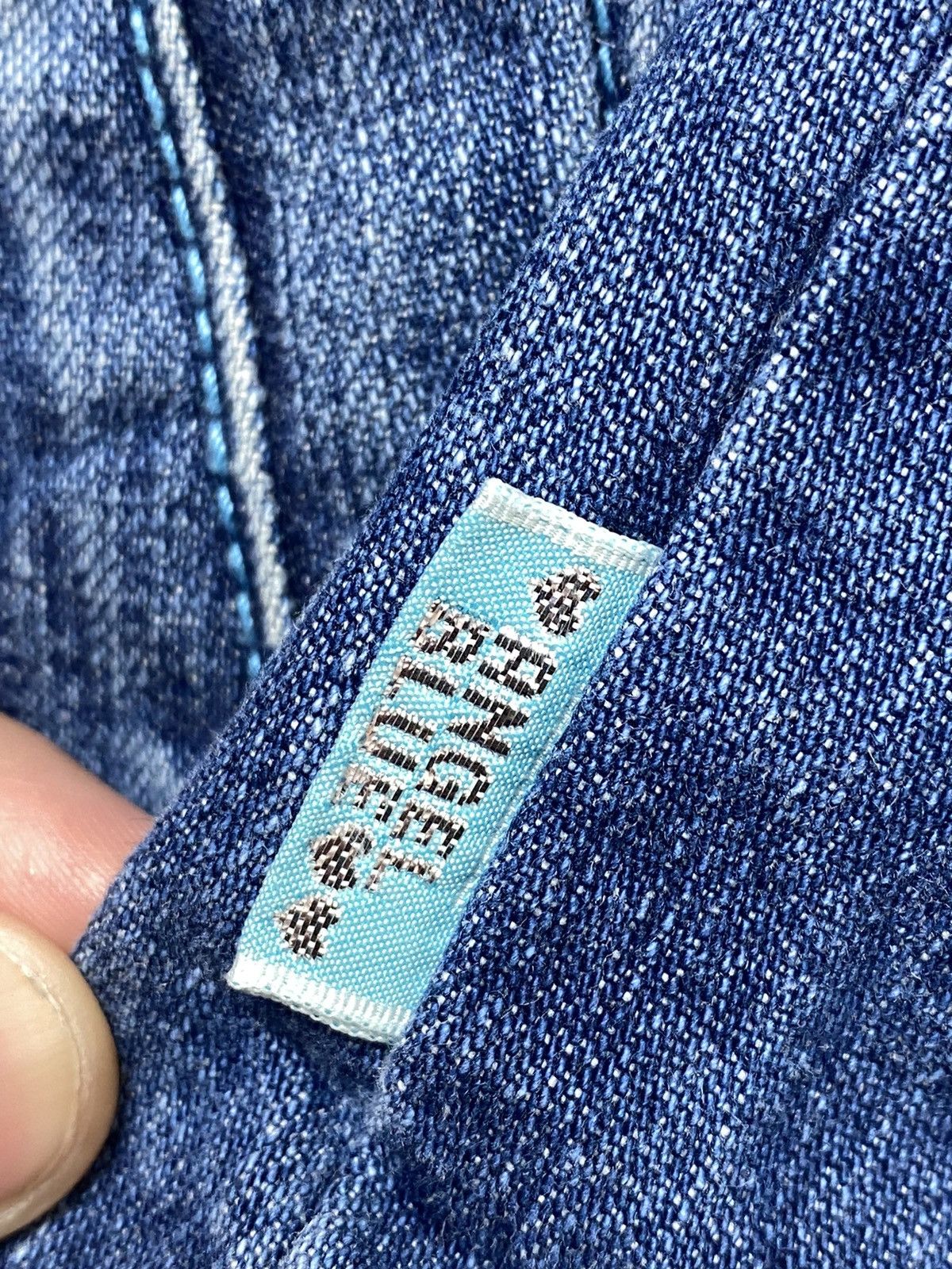Japanese Brand 1990s Angel Blue - Washed Denim Work Jacket Size US M / EU 48-50 / 2 - 8 Thumbnail