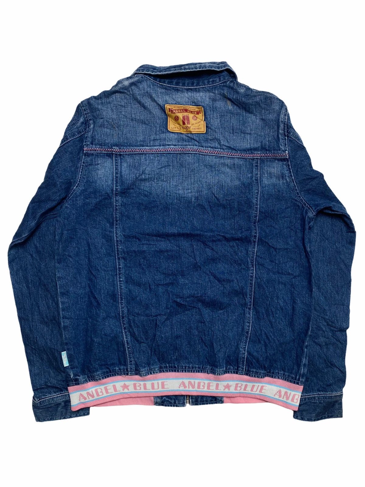 Japanese Brand 1990s Angel Blue - Washed Denim Work Jacket Size US M / EU 48-50 / 2 - 2 Thumbnail