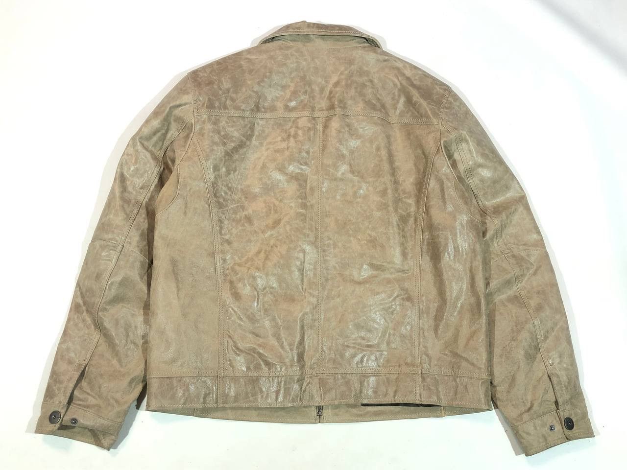 Genuine Leather × Vintage Canda Leather Jacket Vintage Size US XL / EU 56 / 4 - 9 Thumbnail