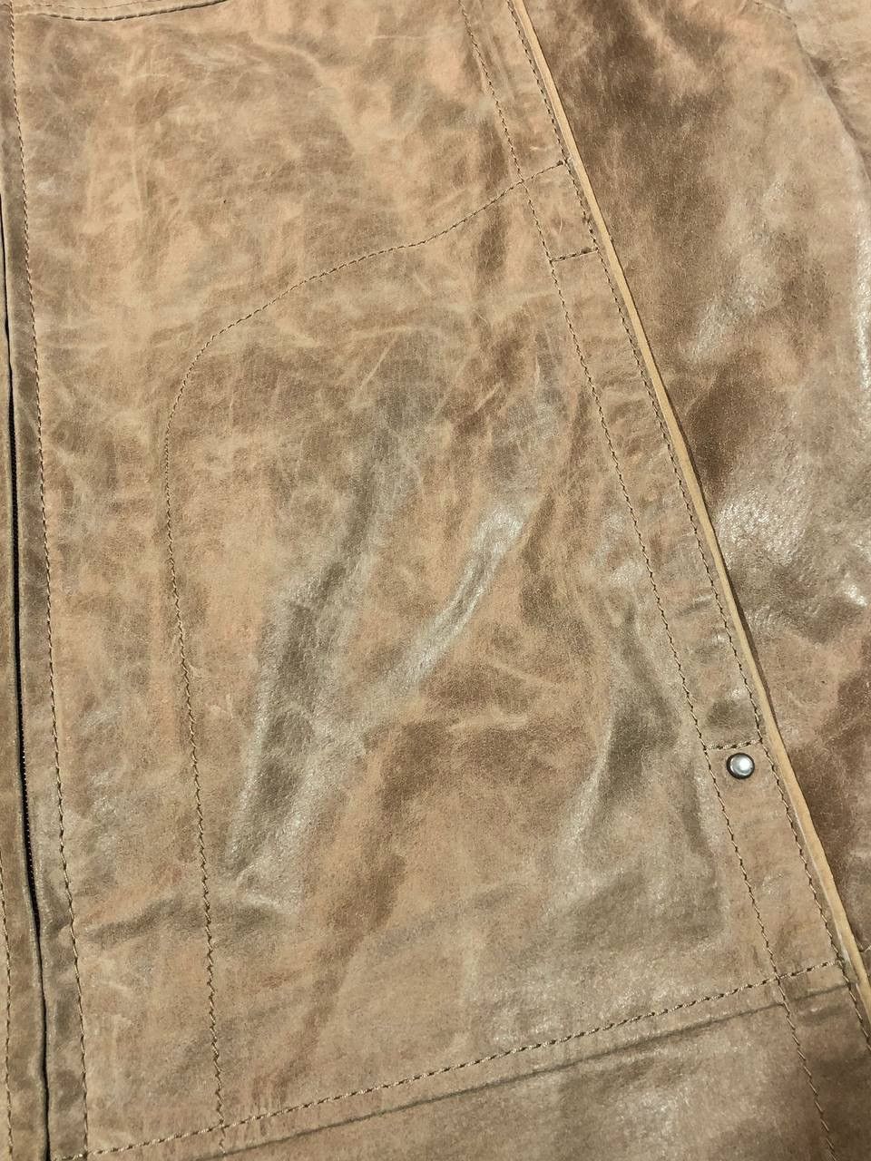 Genuine Leather × Vintage Canda Leather Jacket Vintage Size US XL / EU 56 / 4 - 6 Thumbnail