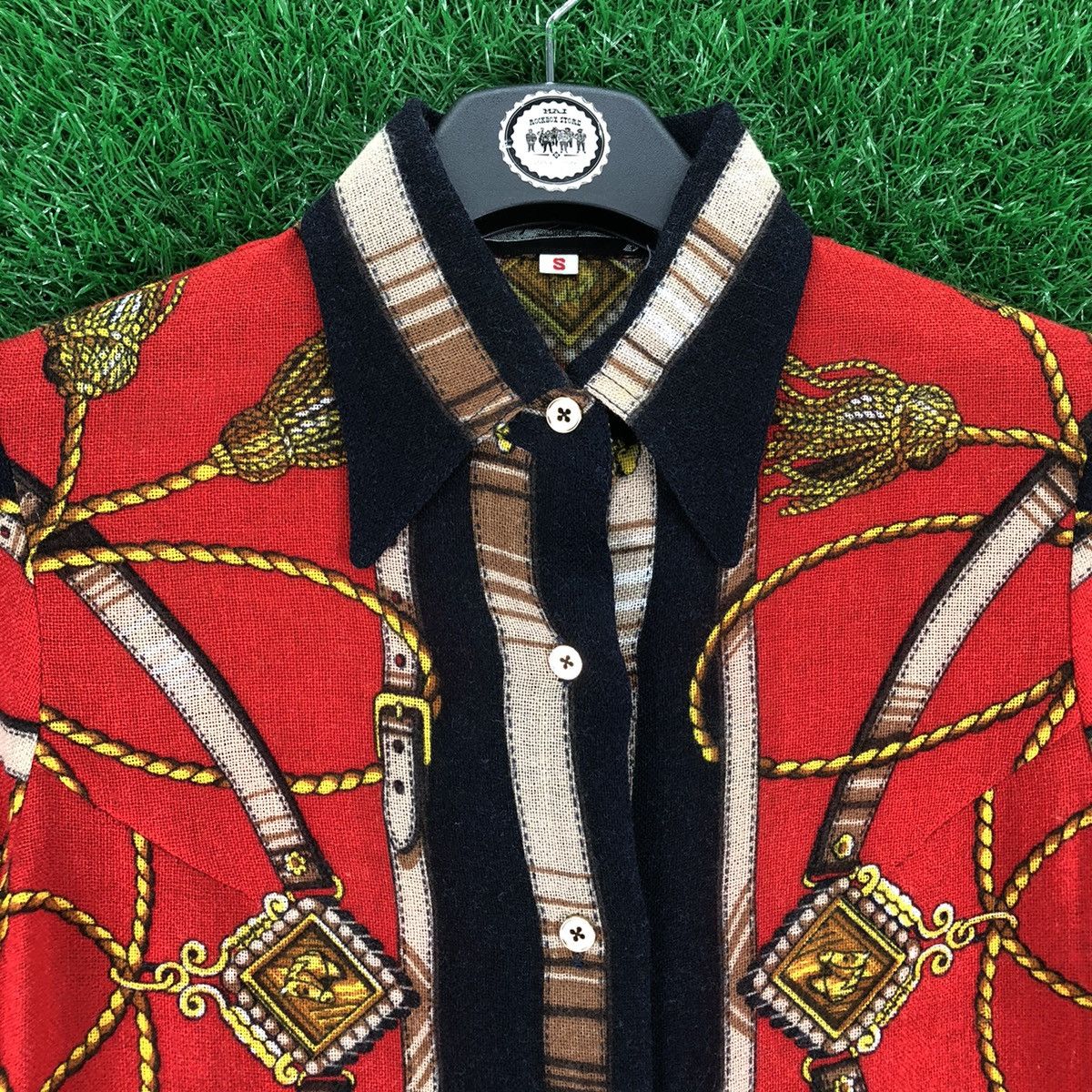 Japanese Brand × Vintage Vintage 90's Fullprint Women Shirt by Lotcham Size XS / US 0-2 / IT 36-38 - 7 Thumbnail