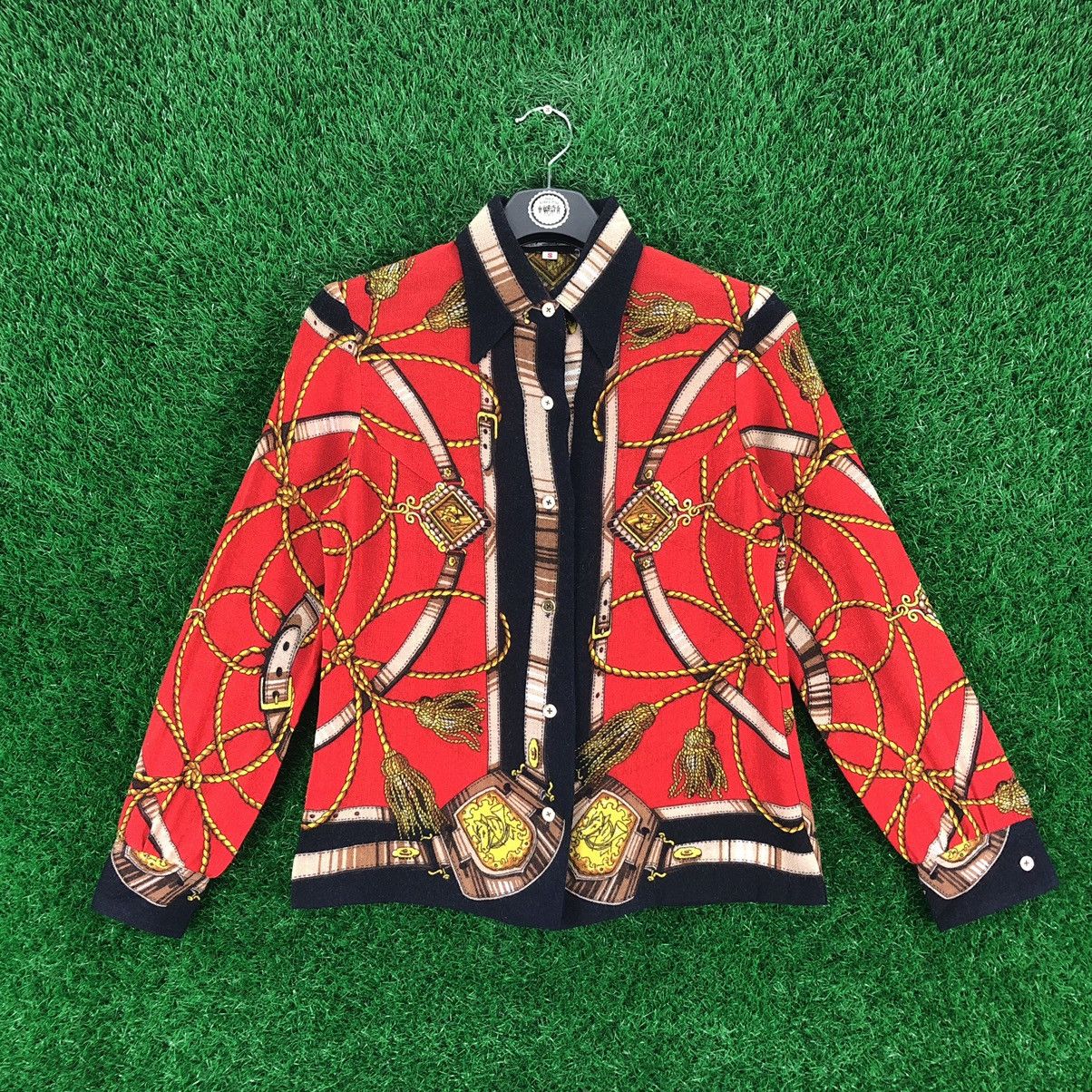 Japanese Brand × Vintage Vintage 90's Fullprint Women Shirt by Lotcham Size XS / US 0-2 / IT 36-38 - 1 Thumbnail