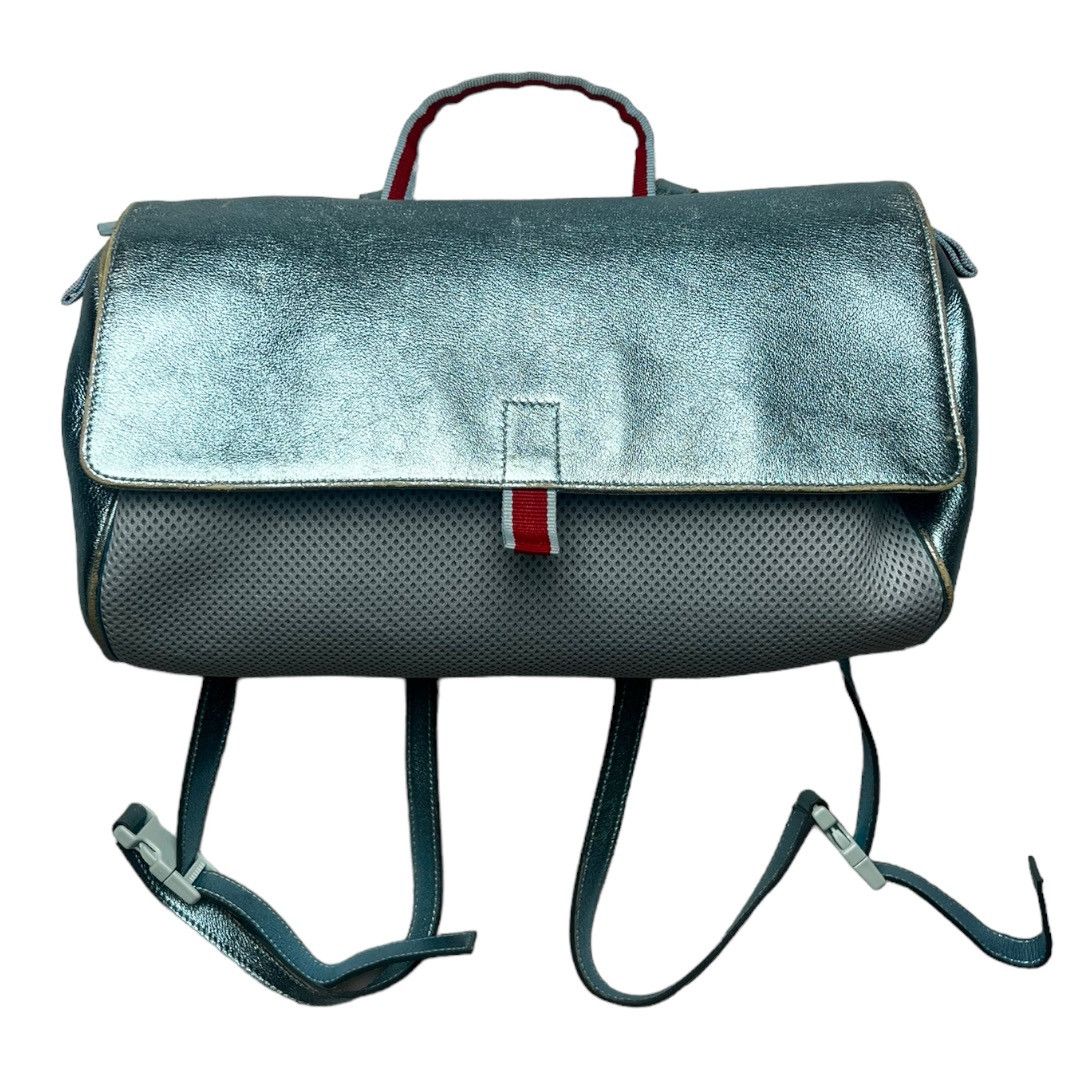 image of Miu Miu Silver Blue Backpack Archive, Women's