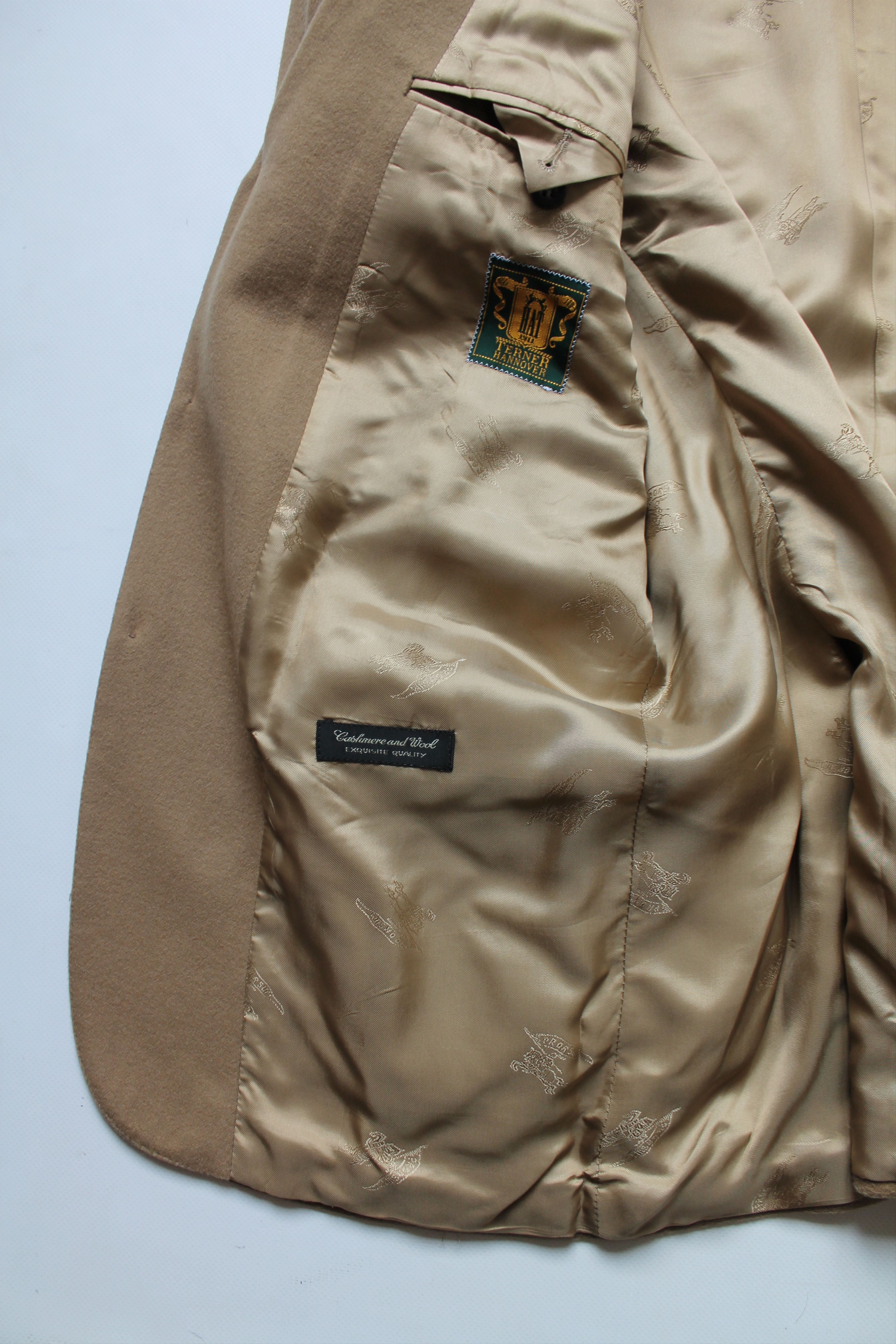 Burberry × Vintage BURBERRY Burberrys Wool / Cashmere Blazer Beige Size 42R - 8 Thumbnail