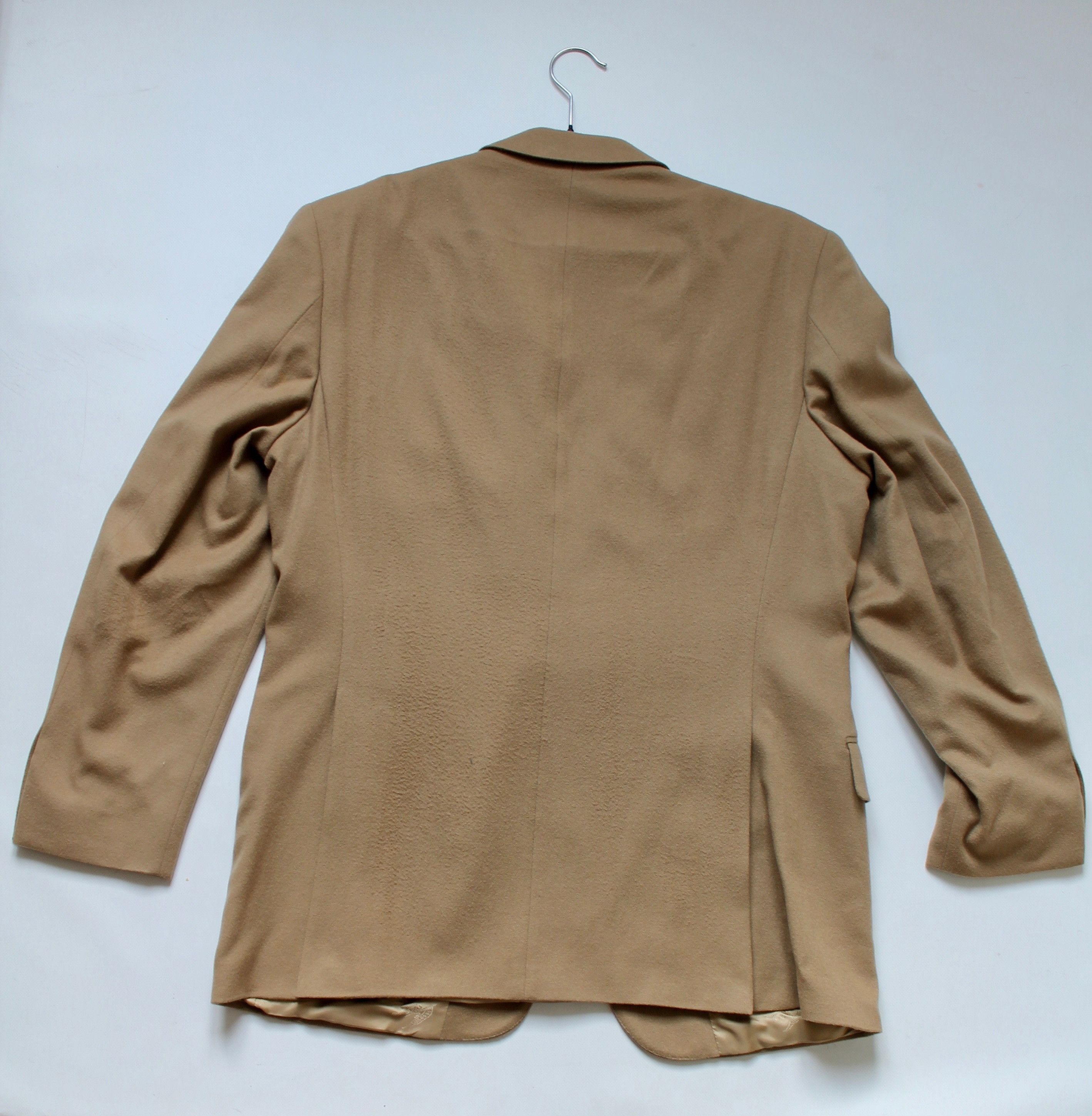 Burberry × Vintage BURBERRY Burberrys Wool / Cashmere Blazer Beige Size 42R - 11 Thumbnail