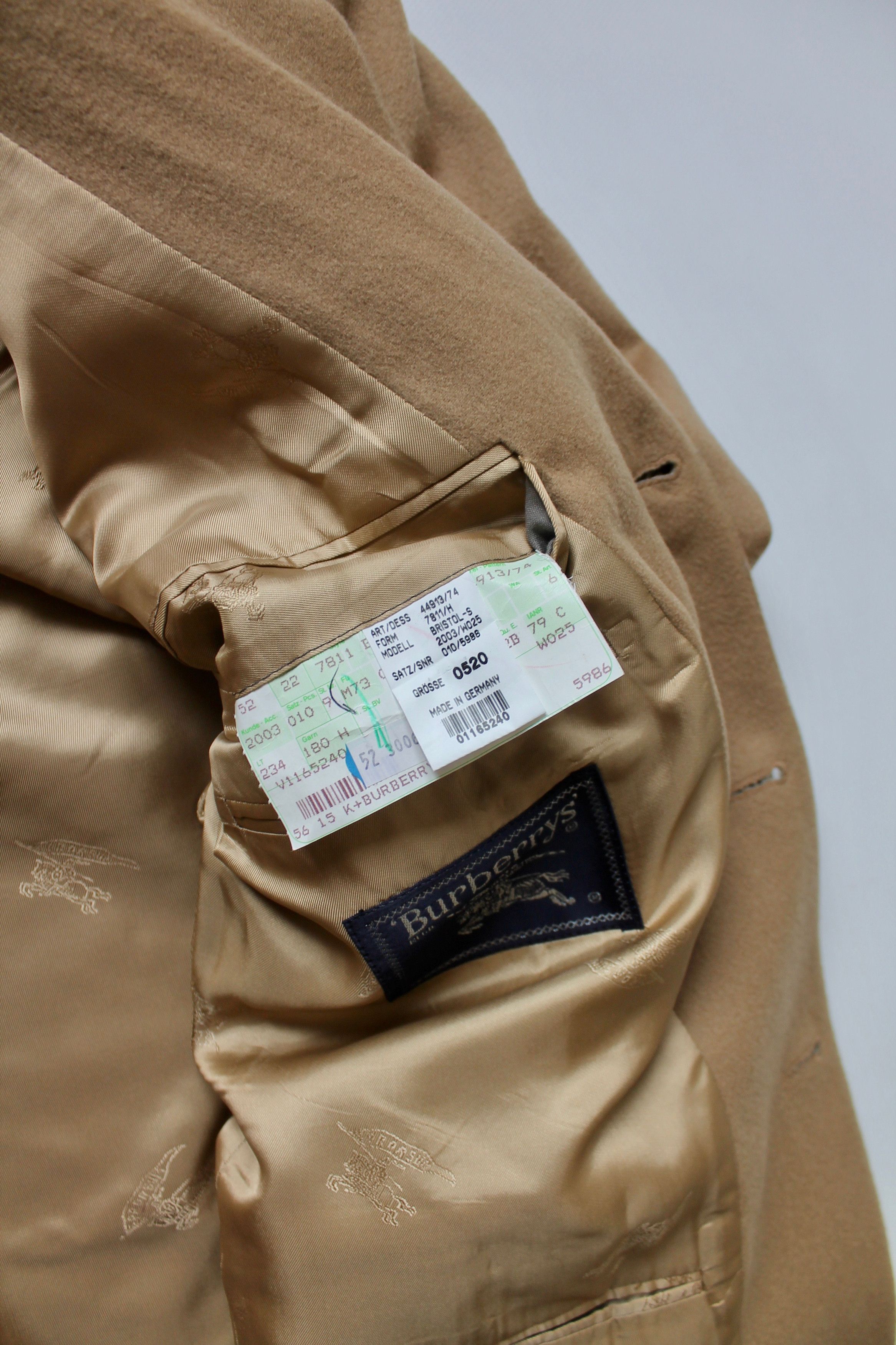 Burberry × Vintage BURBERRY Burberrys Wool / Cashmere Blazer Beige Size 42R - 9 Thumbnail