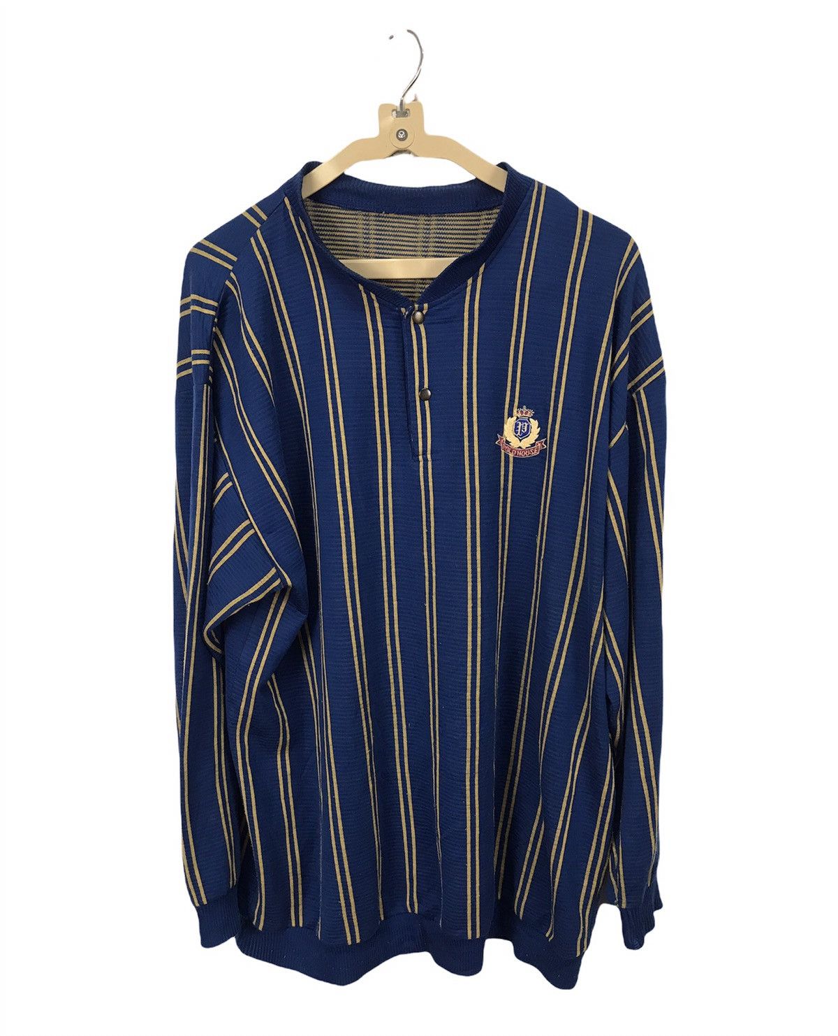 Japanese Brand Polo house half snap button sweatshirt Size US L / EU 52-54 / 3 - 1 Thumbnail