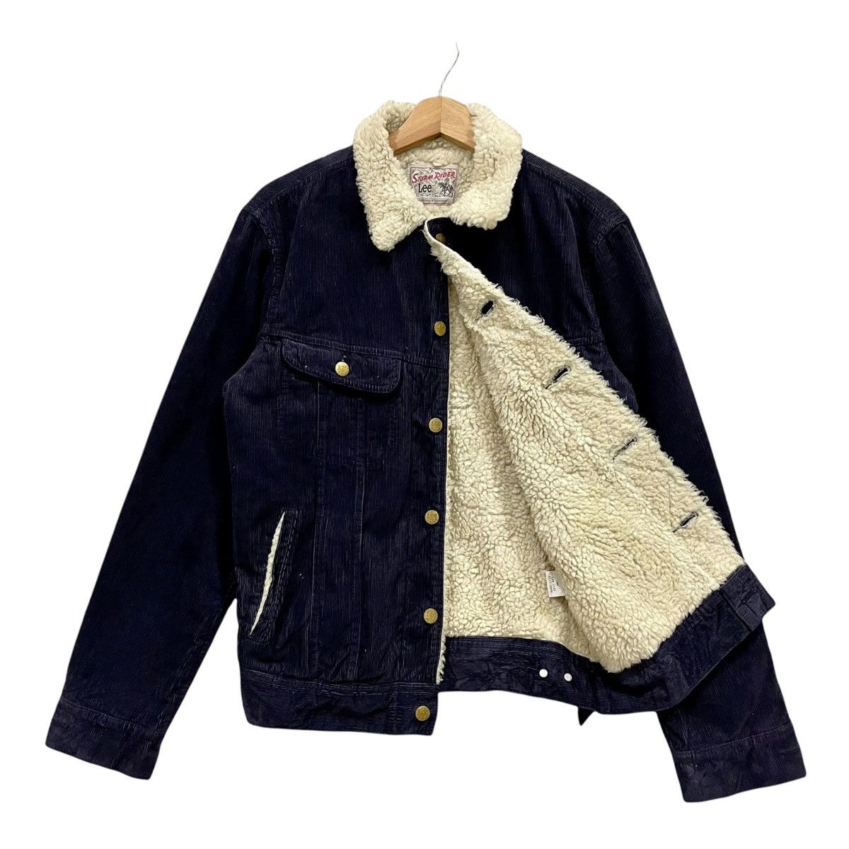 Lee Vintage 90s Lee Storm Rider Shearling Jacket Size US M / EU 48-50 / 2 - 2 Thumbnail