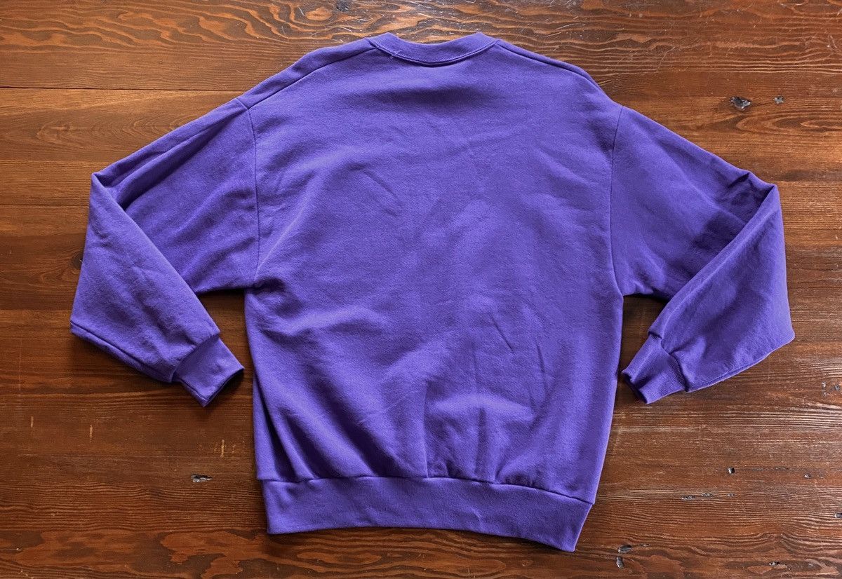 Vintage Vintage 90’s Bald Eagle Big Image Purple Crewneck Sweatshirt Size US L / EU 52-54 / 3 - 12 Thumbnail