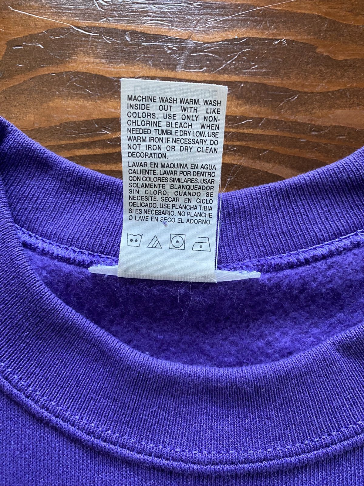 Vintage Vintage 90’s Bald Eagle Big Image Purple Crewneck Sweatshirt Size US L / EU 52-54 / 3 - 9 Thumbnail