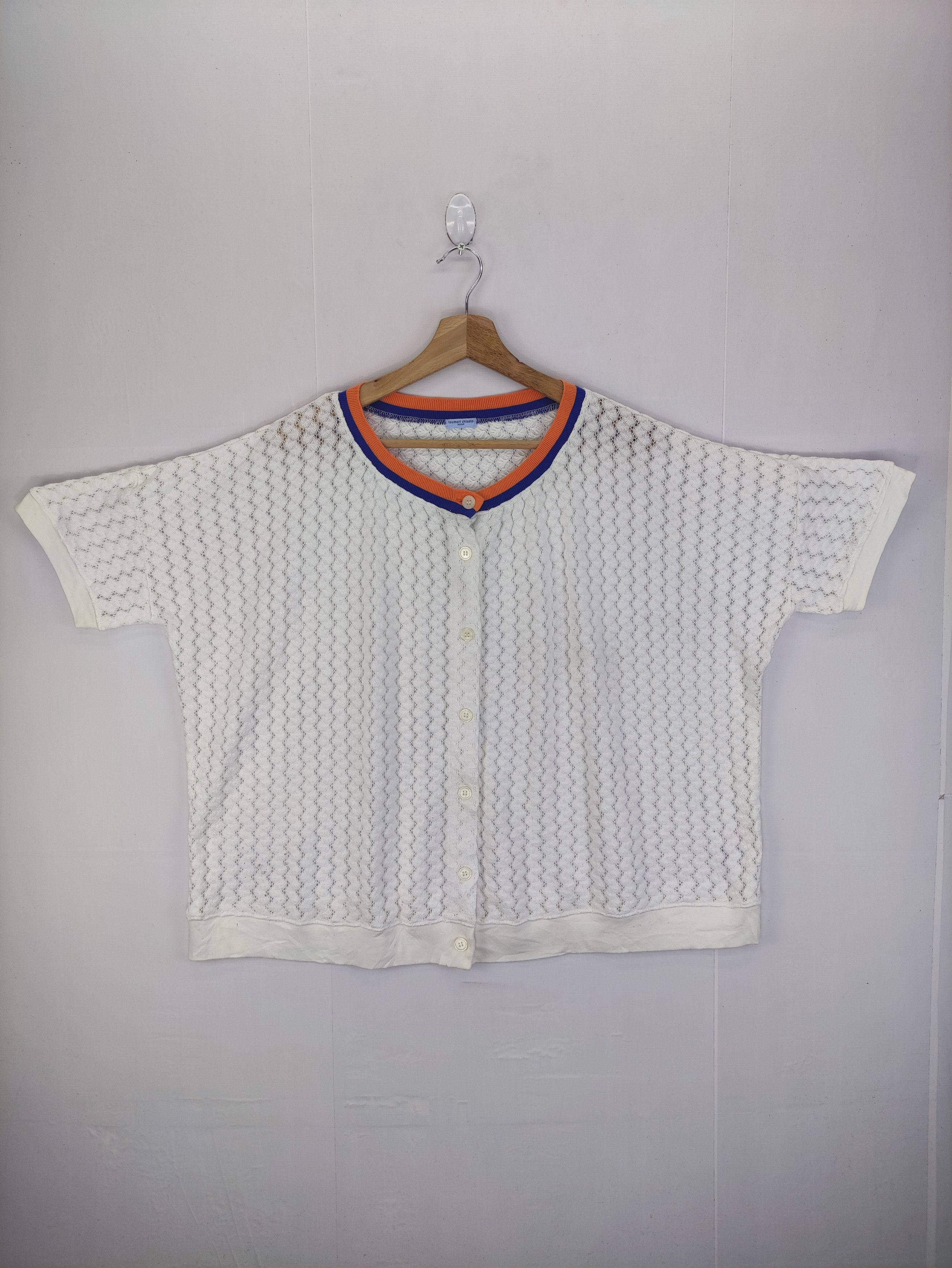 Tsumori Chisato Vintage Tsumori Chisato Room Sweater Short Sleeve Size 3XL / US 20-22 - 1 Thumbnail