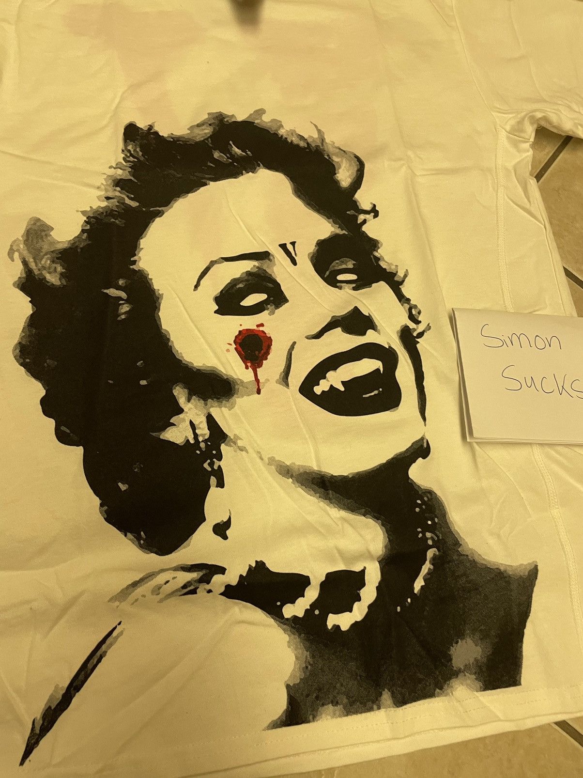Vlone Vlone Marilyn Monroe Vampire Tee SMALL Size US S / EU 44-46 / 1 - 3 Thumbnail