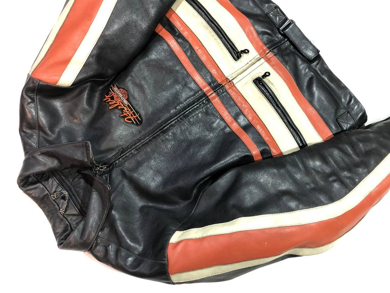 Harley Davidson Spidi Harley Davidson Moto Leather Jacket Vintage Racing Size US M / EU 48-50 / 2 - 7 Thumbnail