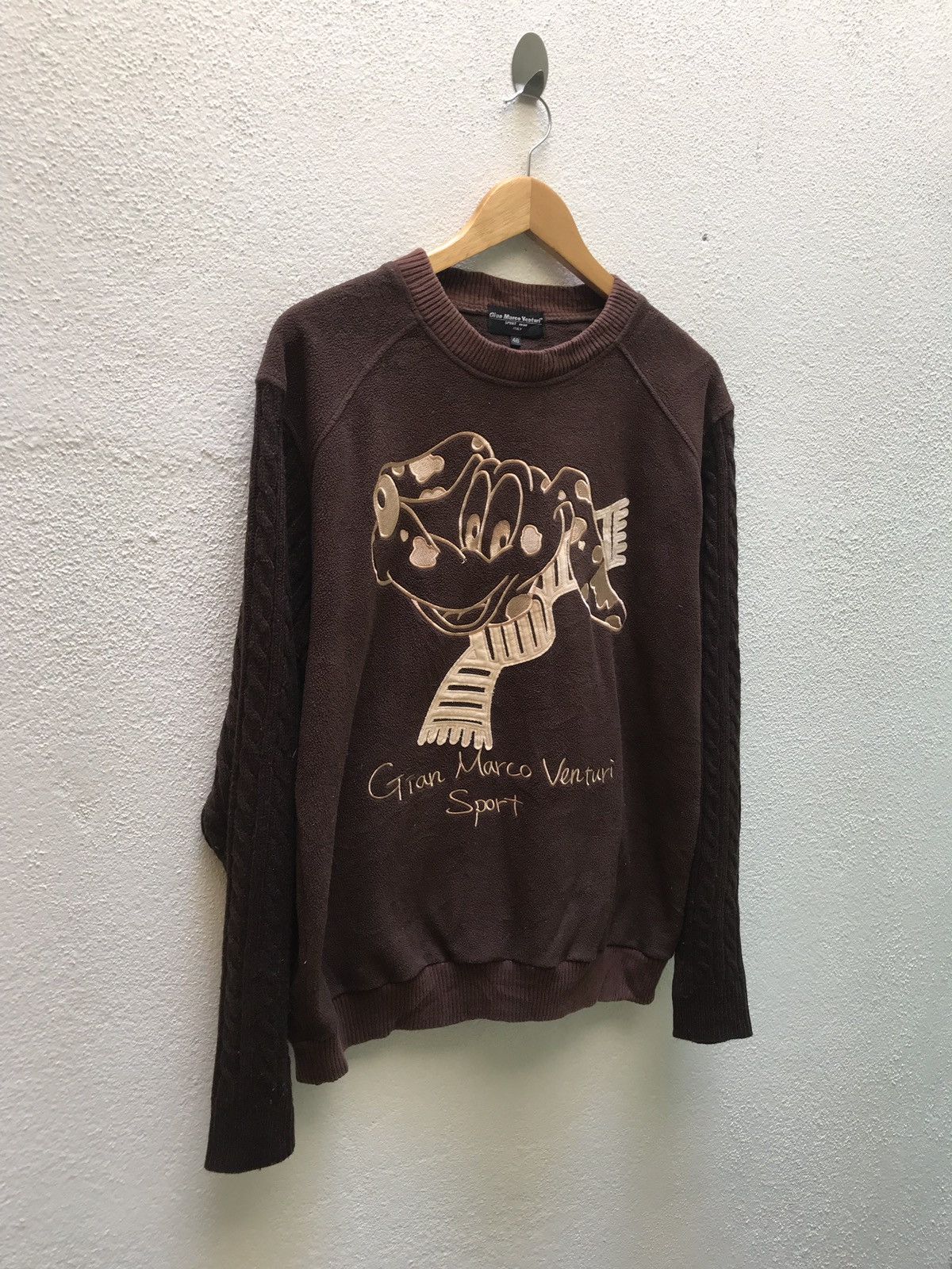 Japanese Brand 🔊🔥🔥Gian marco venturi sport embroidery fleece knit Size US M / EU 48-50 / 2 - 3 Thumbnail