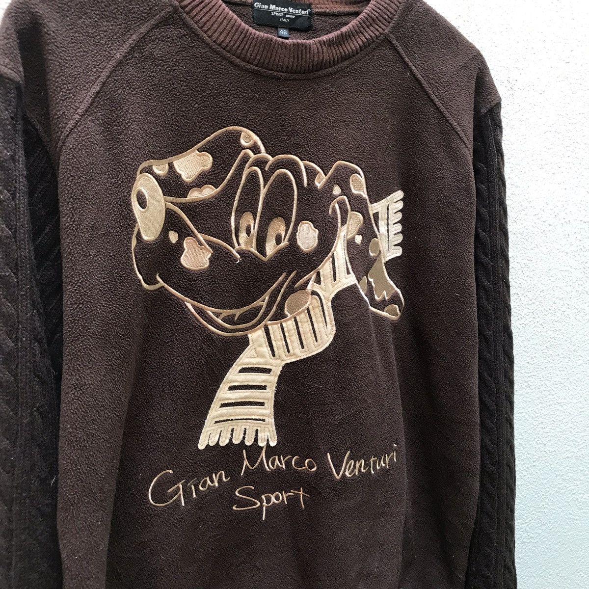Japanese Brand 🔊🔥🔥Gian marco venturi sport embroidery fleece knit Size US M / EU 48-50 / 2 - 4 Thumbnail