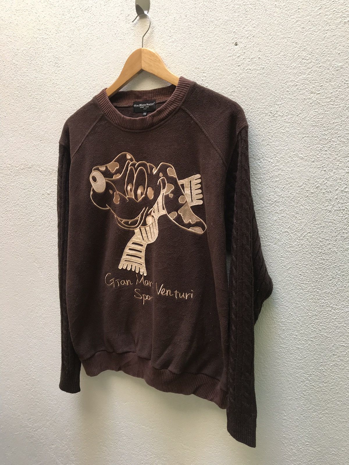 Japanese Brand 🔊🔥🔥Gian marco venturi sport embroidery fleece knit Size US M / EU 48-50 / 2 - 2 Thumbnail