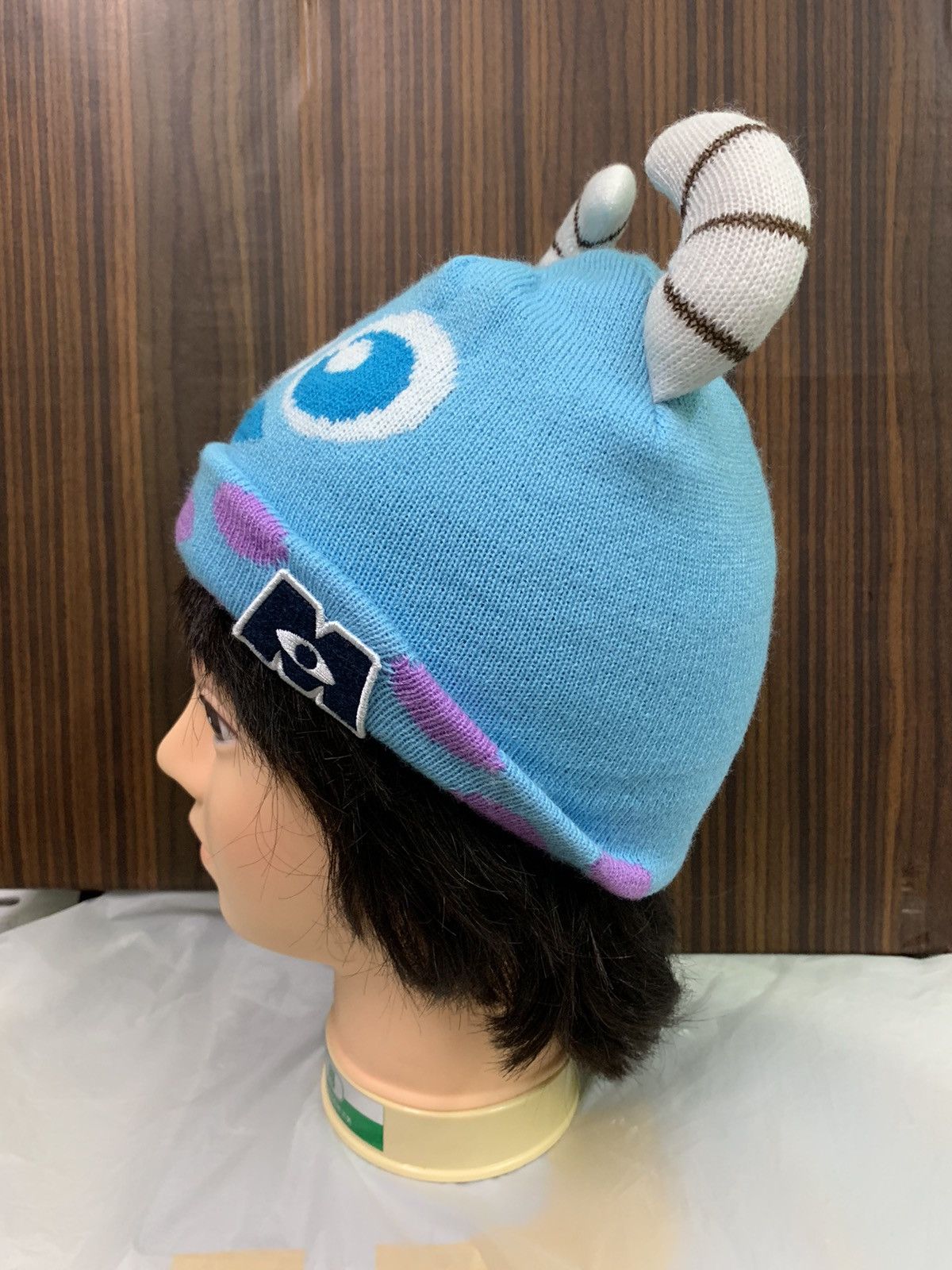 Disney Vintage Monster Inc Devil Horn Beanie hat Size ONE SIZE - 2 Thumbnail