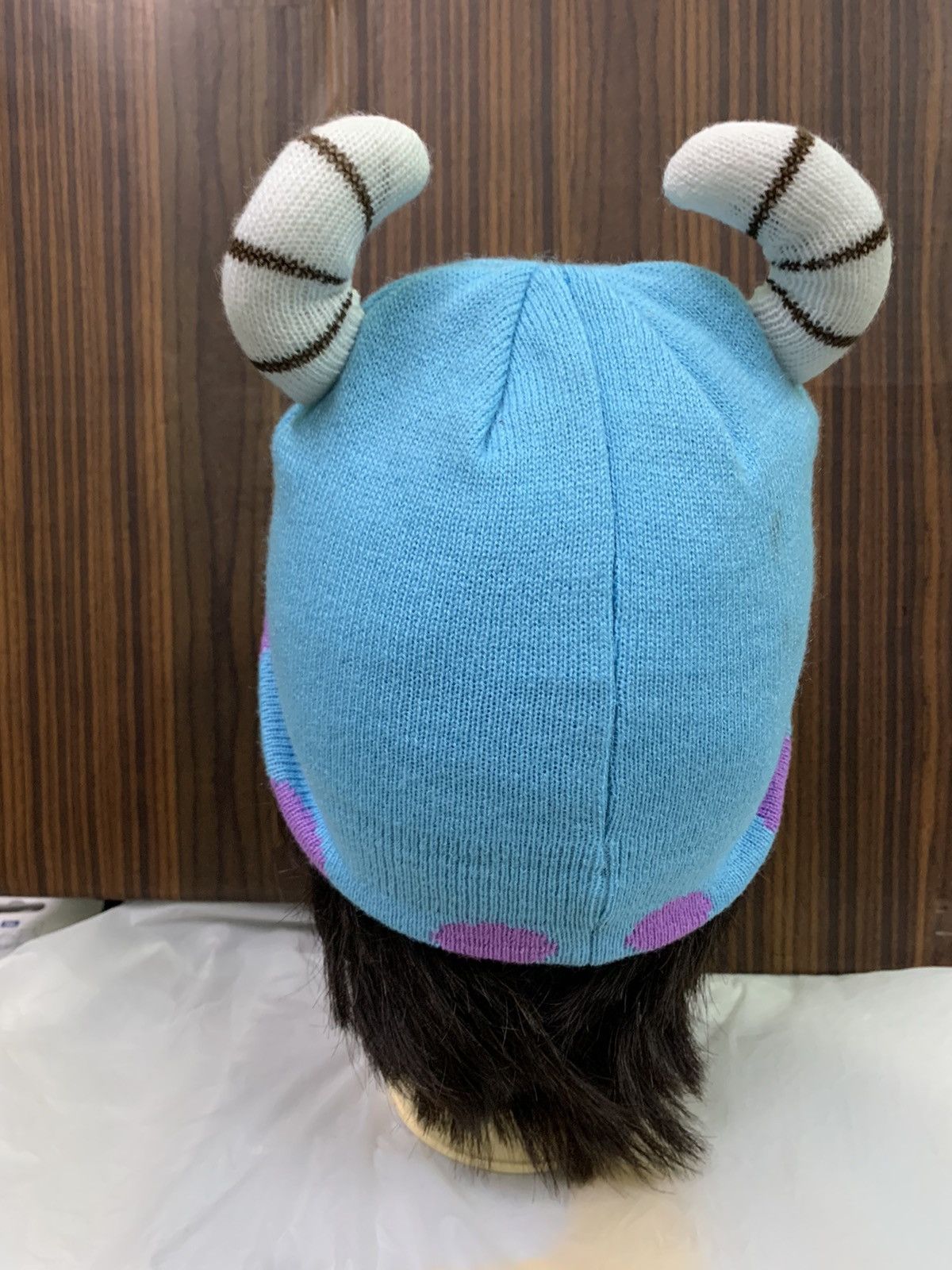 Disney Vintage Monster Inc Devil Horn Beanie hat Size ONE SIZE - 3 Thumbnail