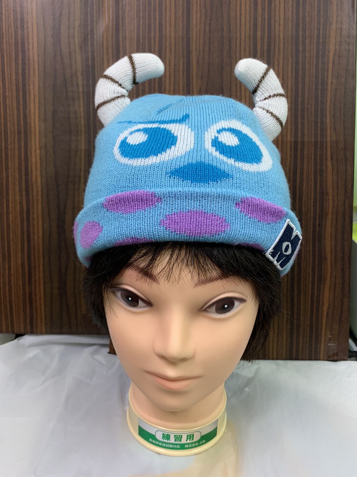 Disney Vintage Monster Inc Devil Horn Beanie hat Size ONE SIZE - 1 Thumbnail