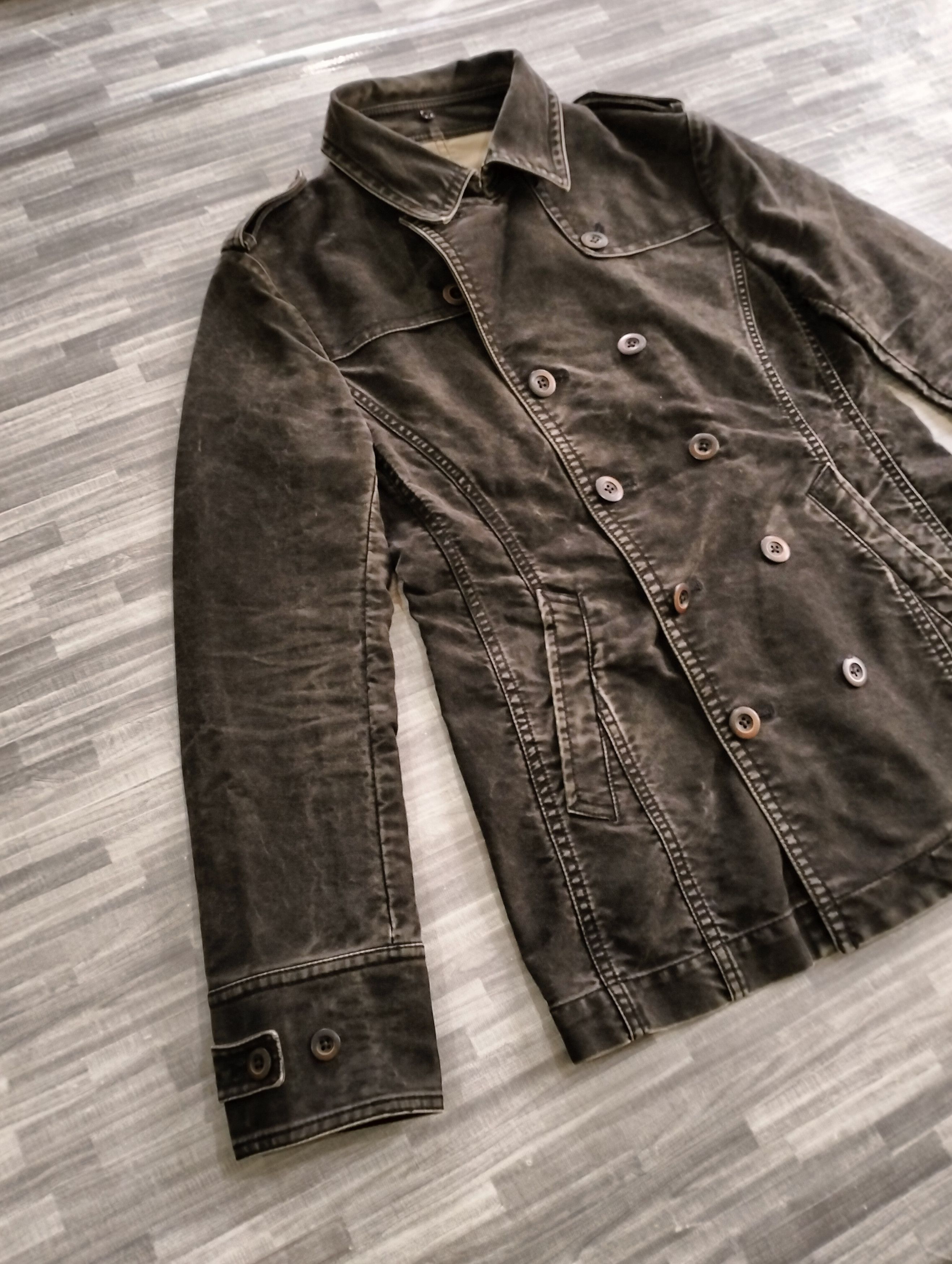Issey Miyake Issey Miyake TeteHomme Double Breasted Coat Jacket StoneWash Size US S / EU 44-46 / 1 - 12 Thumbnail