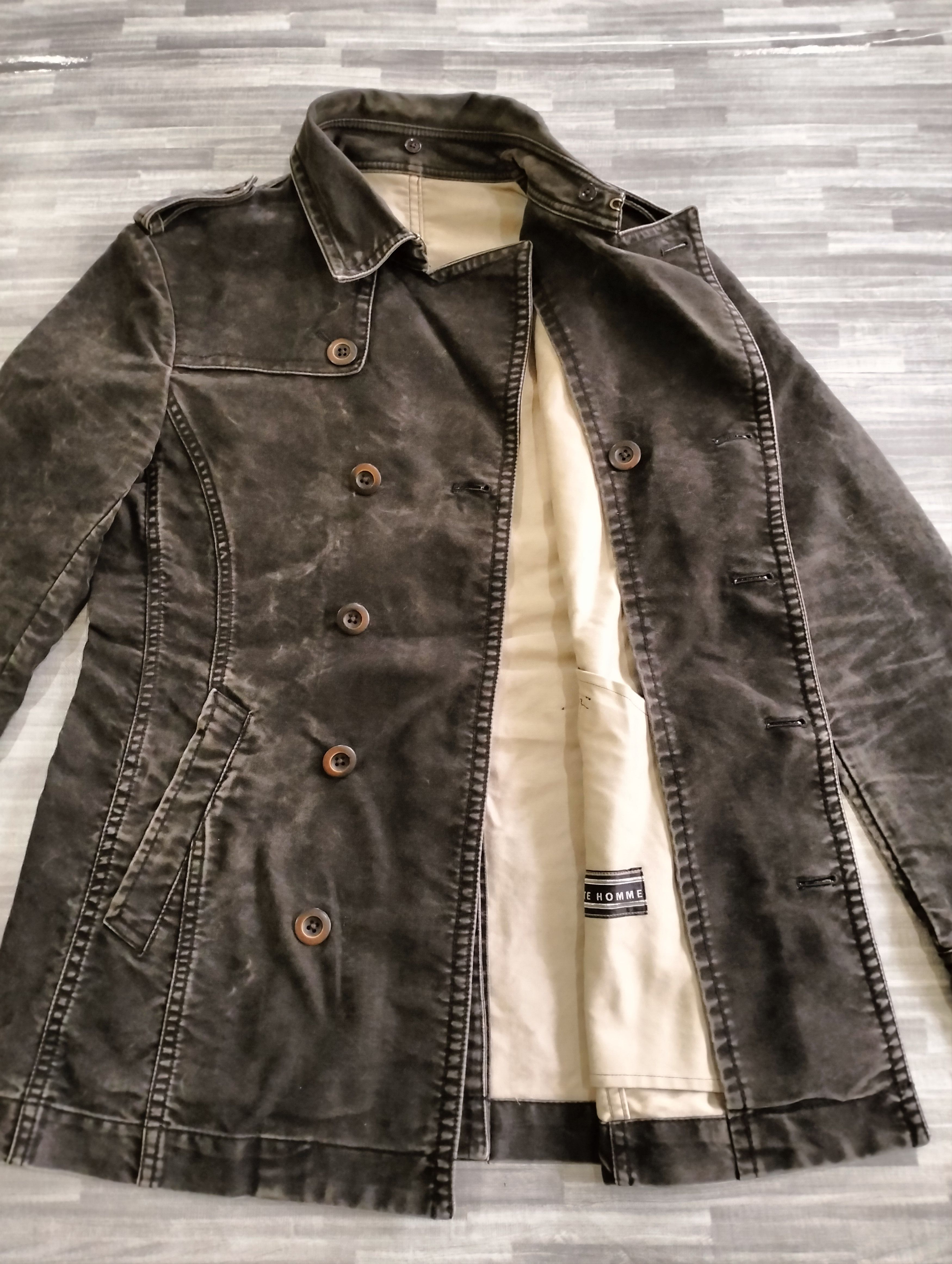 Issey Miyake Issey Miyake TeteHomme Double Breasted Coat Jacket StoneWash Size US S / EU 44-46 / 1 - 4 Thumbnail