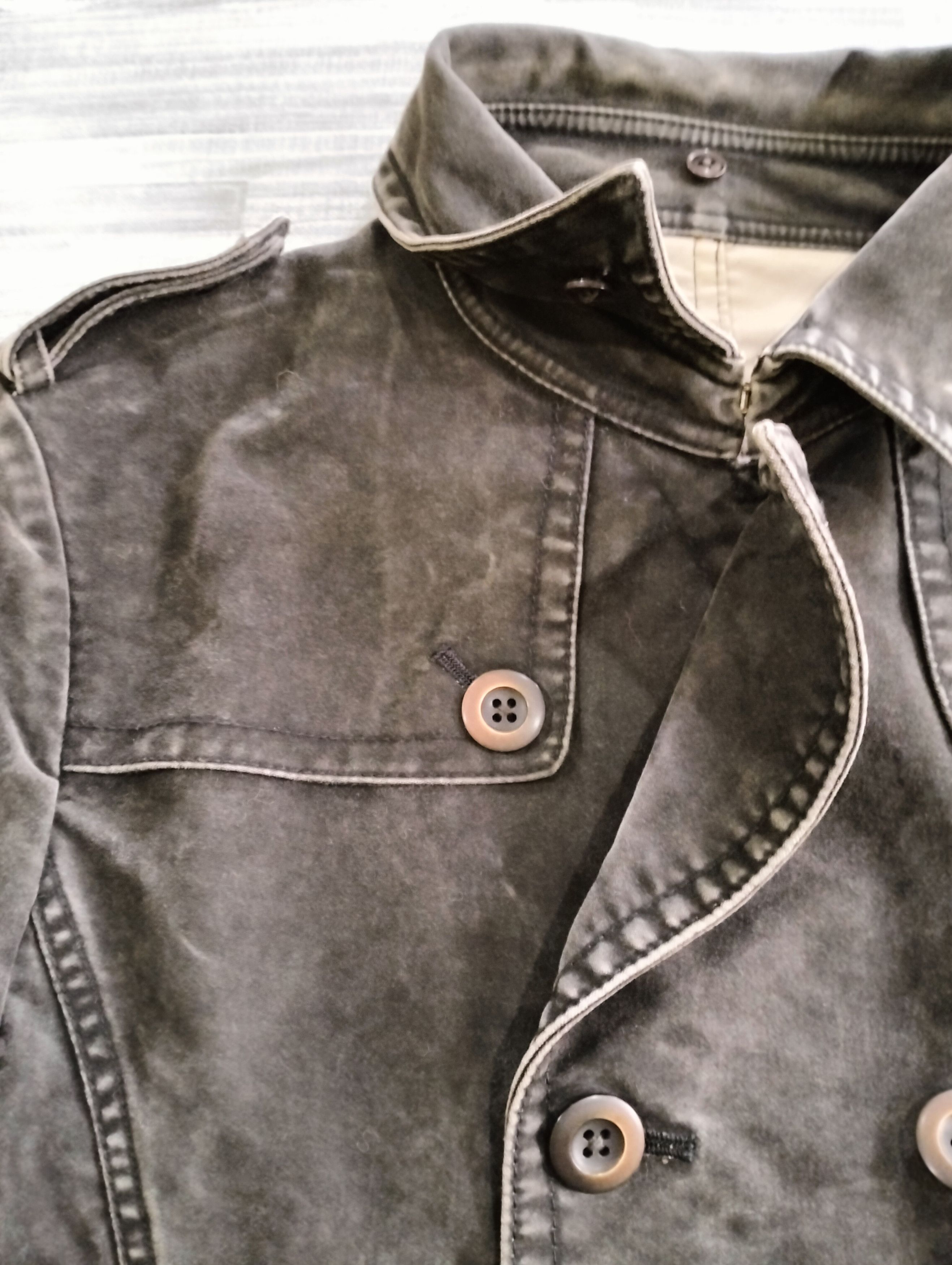 Issey Miyake Issey Miyake TeteHomme Double Breasted Coat Jacket StoneWash Size US S / EU 44-46 / 1 - 7 Thumbnail