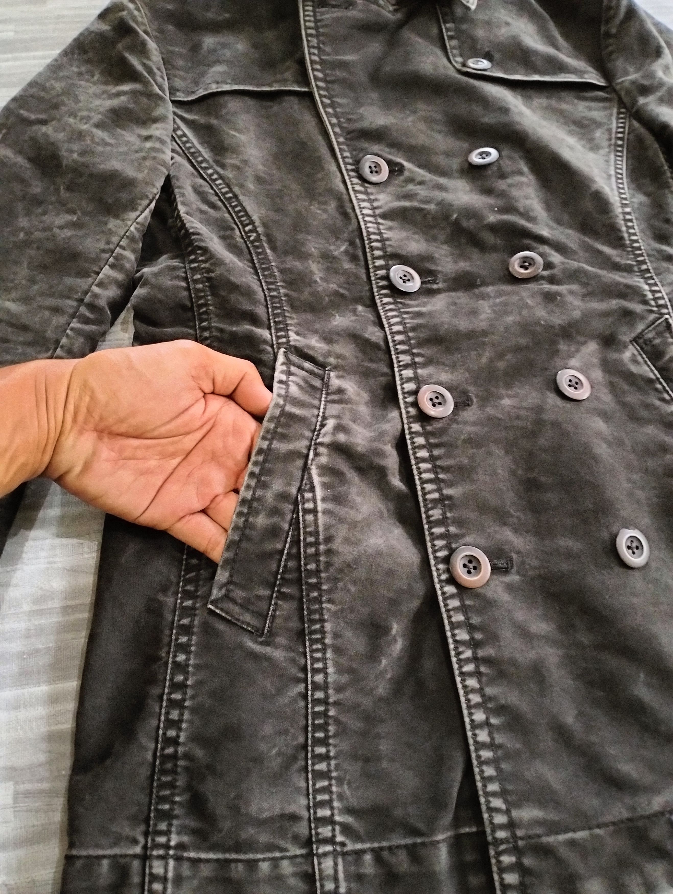 Issey Miyake Issey Miyake TeteHomme Double Breasted Coat Jacket StoneWash Size US S / EU 44-46 / 1 - 6 Thumbnail