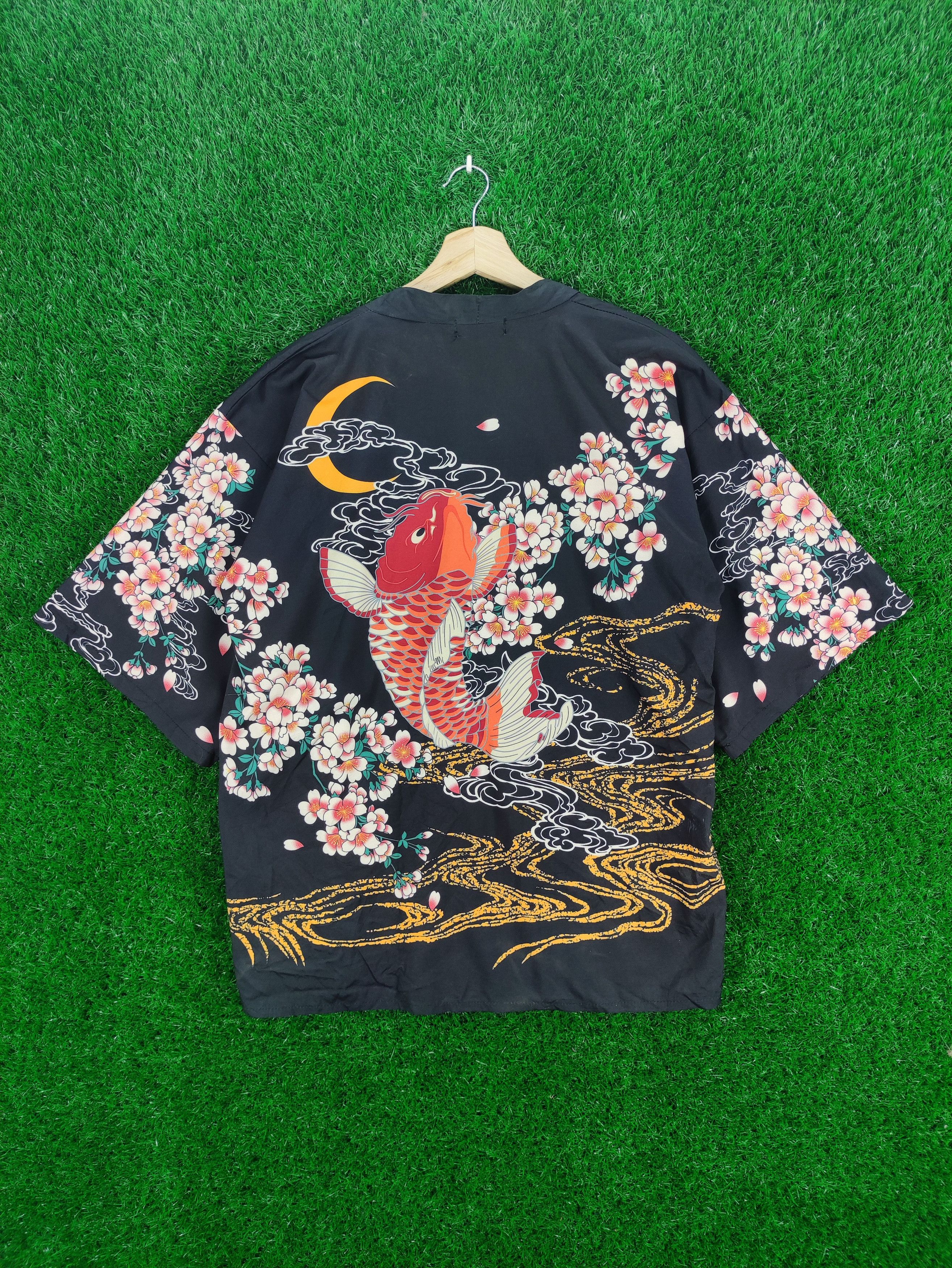 Japanese Brand Vintage Kimono Koi Fish By Muzicun Size US M / EU 48-50 / 2 - 5 Thumbnail