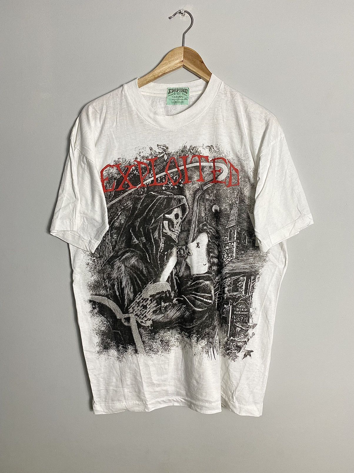 Band Tees Vintage The Exploited Death Before Dishonour 90s Band Tee Size US L / EU 52-54 / 3 - 1 Thumbnail