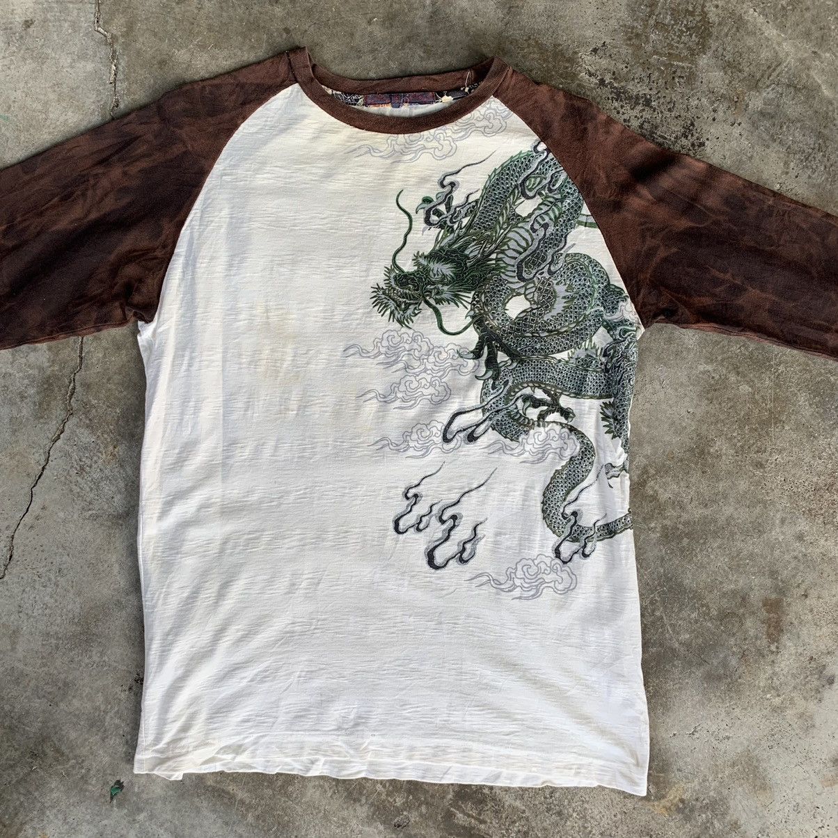 Japanese Brand Sukajan long sleeve dragon tiger shirt tee Size US L / EU 52-54 / 3 - 5 Thumbnail