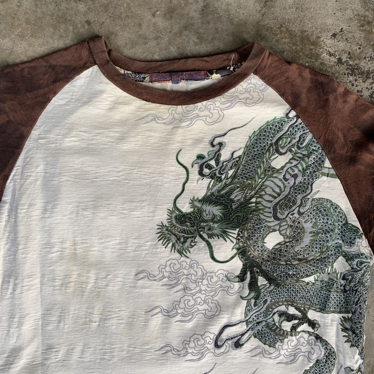 Japanese Brand Sukajan long sleeve dragon tiger shirt tee Size US L / EU 52-54 / 3 - 7 Thumbnail