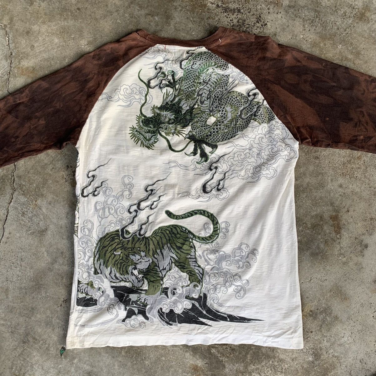 Japanese Brand Sukajan long sleeve dragon tiger shirt tee Size US L / EU 52-54 / 3 - 6 Thumbnail