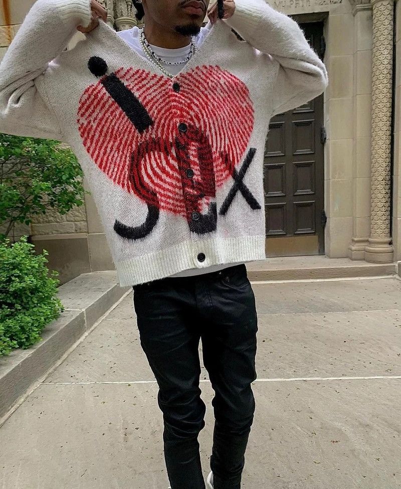 Cardigan sweater punk
