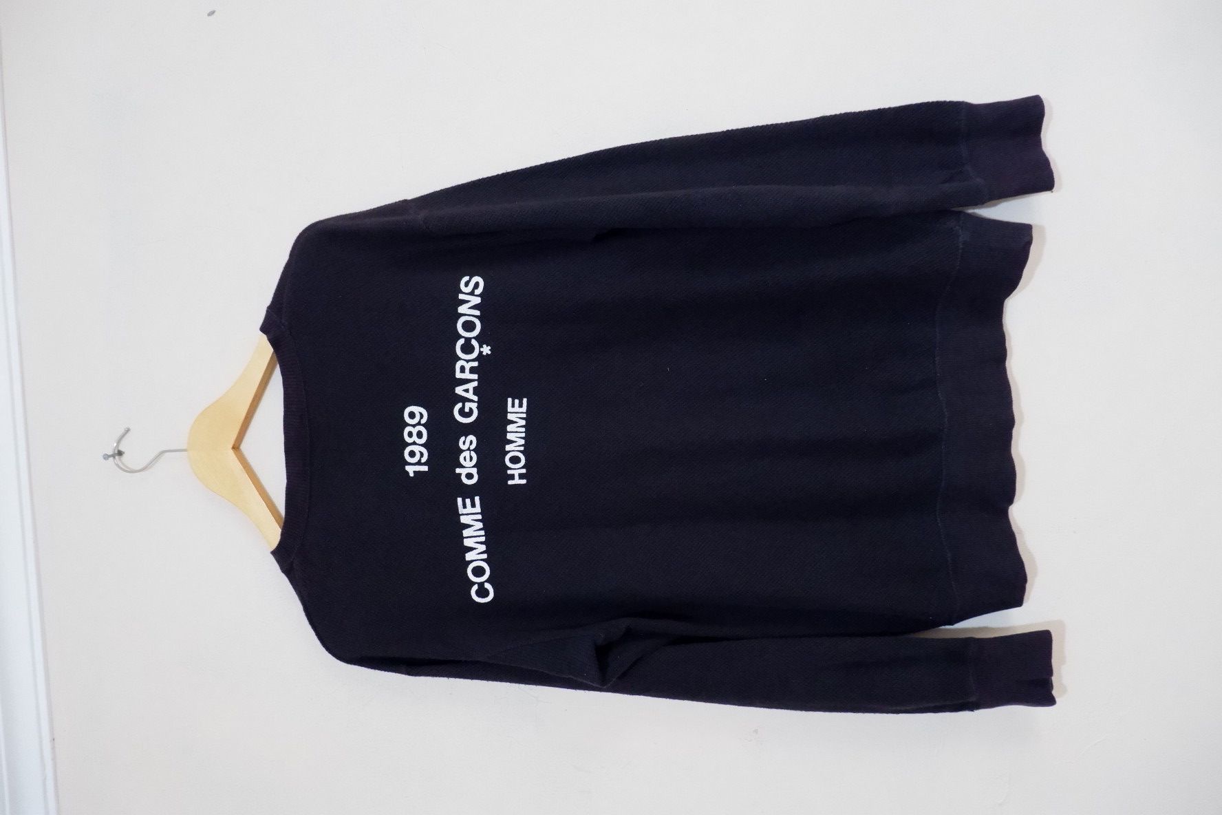 Pre-owned Comme Des Garcons Homme X Comme Des Garcons Homme Plus Vintage 88/89 Comme Des Garcons Sweaters In Black