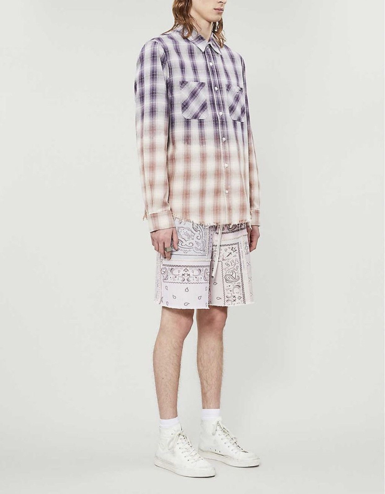 Amiri Amiri Bandana Reconstructed Cotton Shorts Size US 30 / EU 46 - 12 Thumbnail