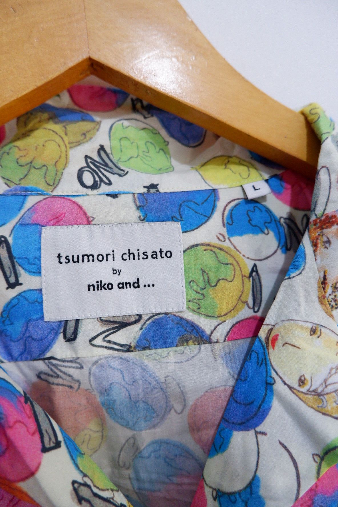 Issey Miyake Vintage Tsumori Chisato x Niko And Printed Shirt Boxy Fit Size US L / EU 52-54 / 3 - 6 Thumbnail
