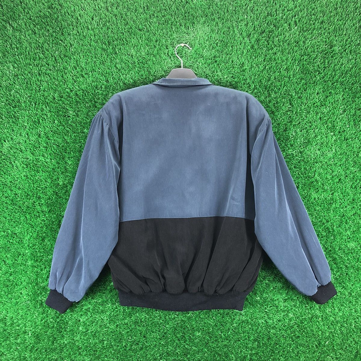 Vintage Vintage 90's Two Toned Embroidery Zipper Jacket by Danya Size US L / EU 52-54 / 3 - 4 Thumbnail